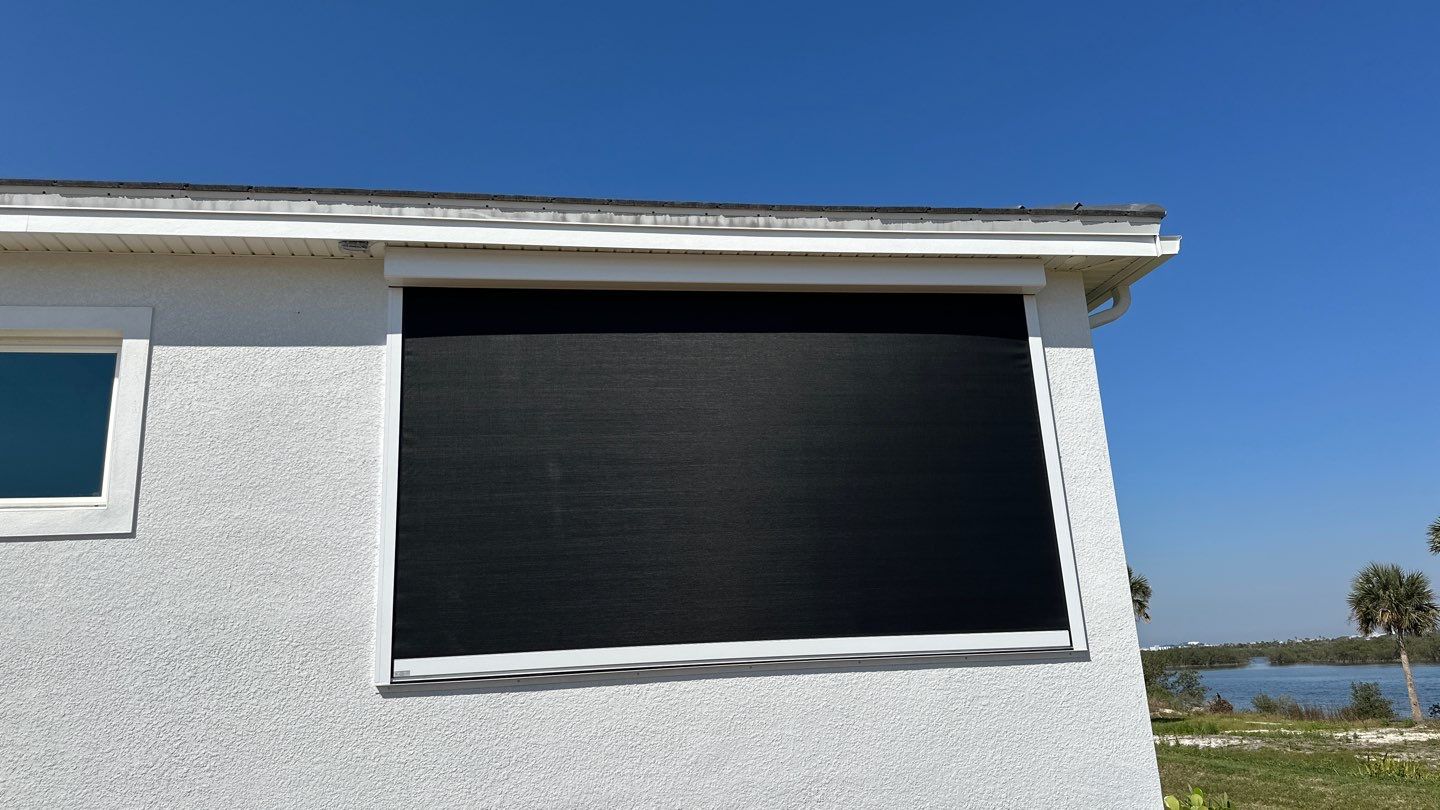 UltraShield Hurricane Screen in White/Black by Smart Guard Shutters