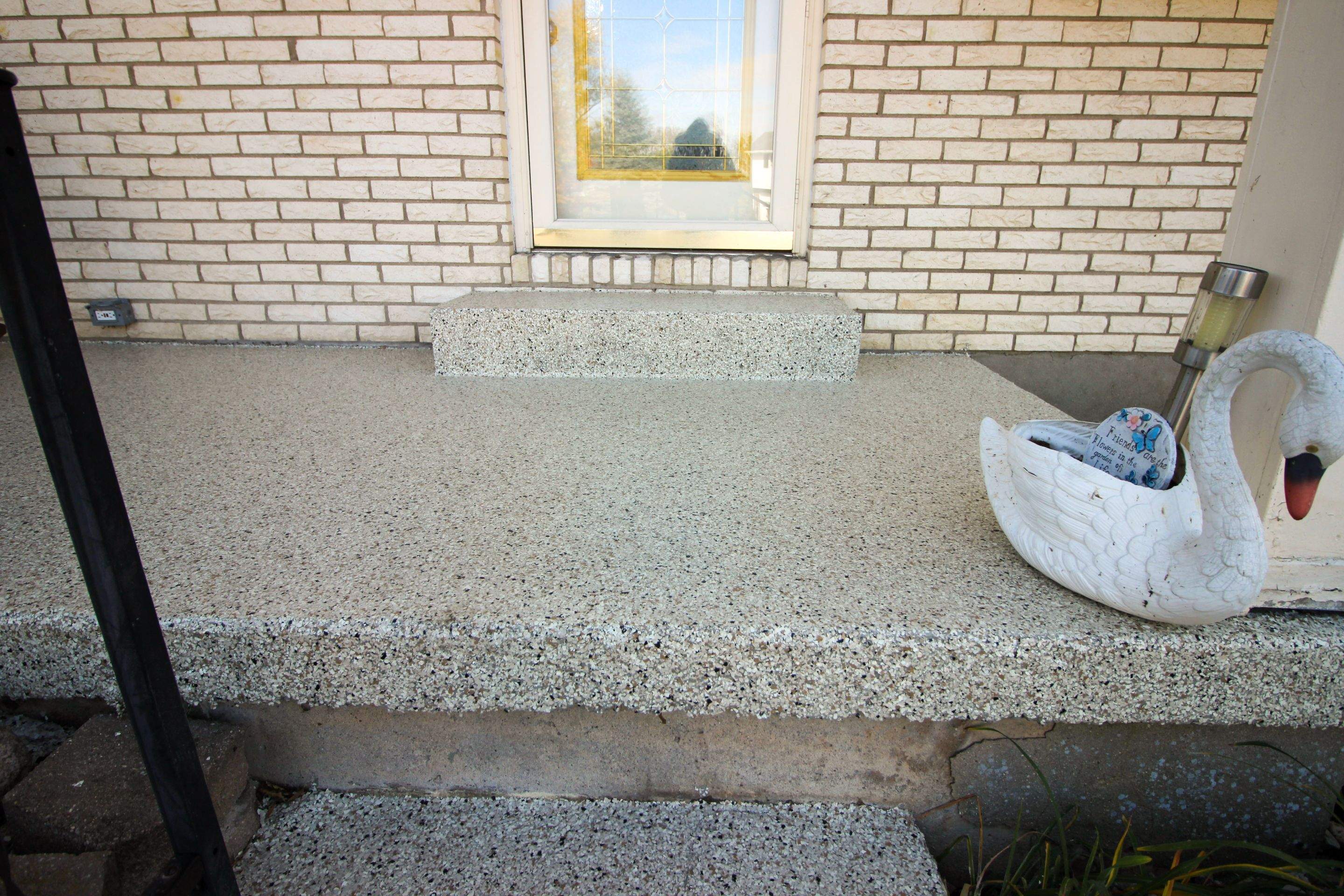 Patio Installation using Driftwood by Your1DayFloor.com