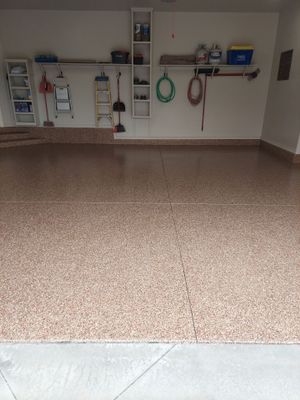 Garage Floor Coating using Chestnut