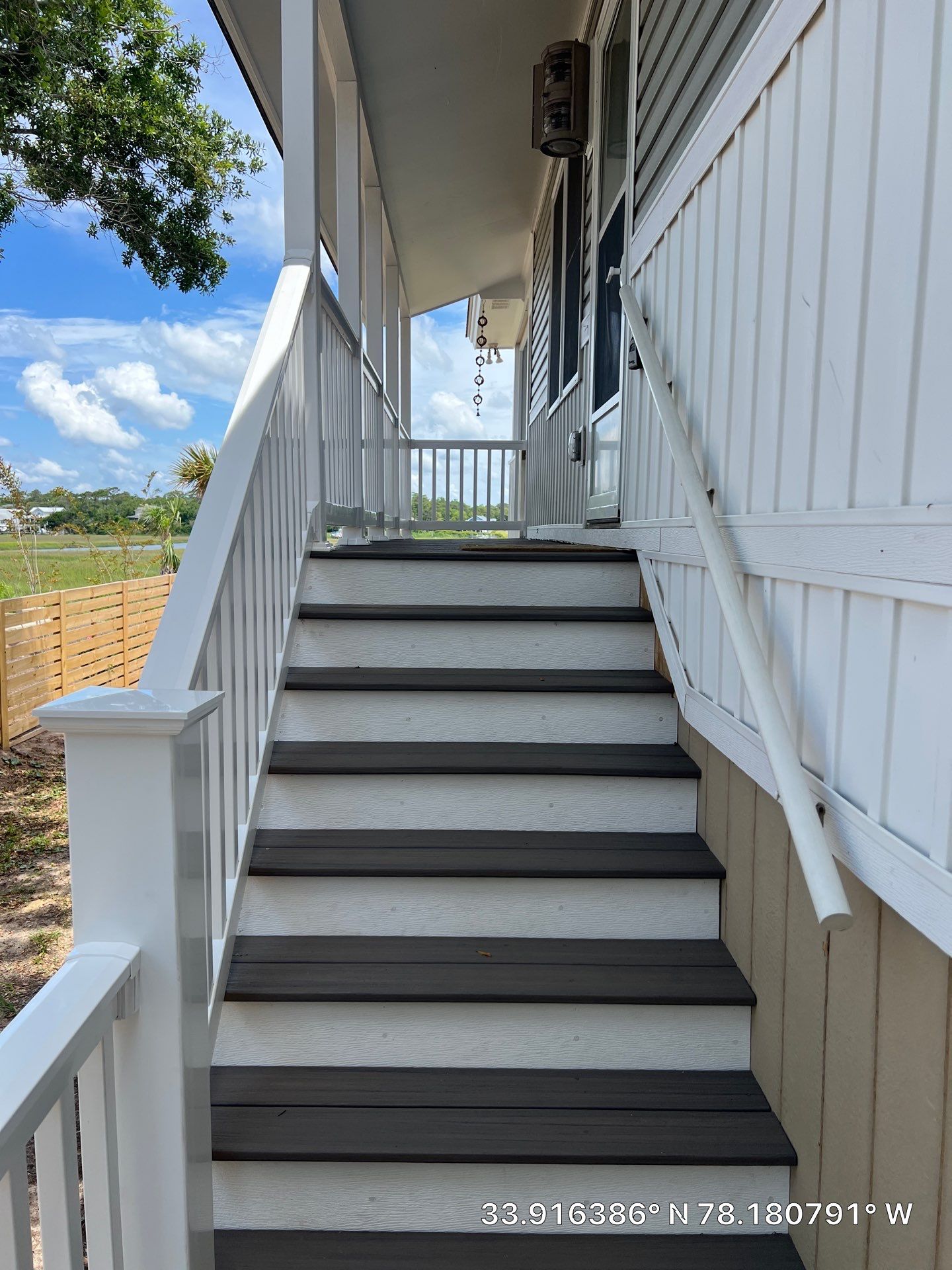 Framing Steps using Trex Enhance Grooved 1" X 12' Rocky Harbor by RGR Construction and Roofing, LLC