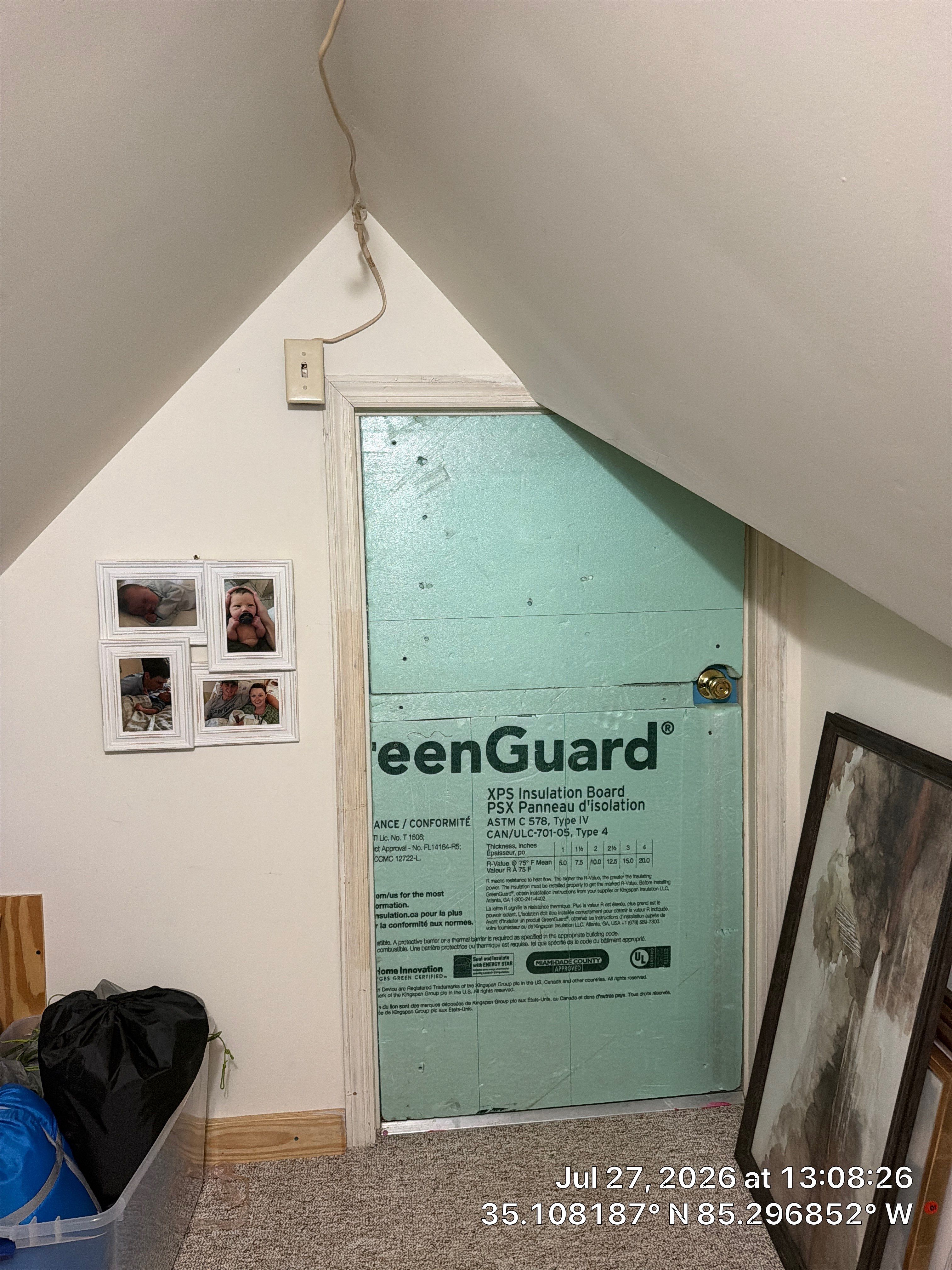 Attic Storage Optimization and XPS Insulation Board Installation in Chattanooga by CompanyCam Sales Demo