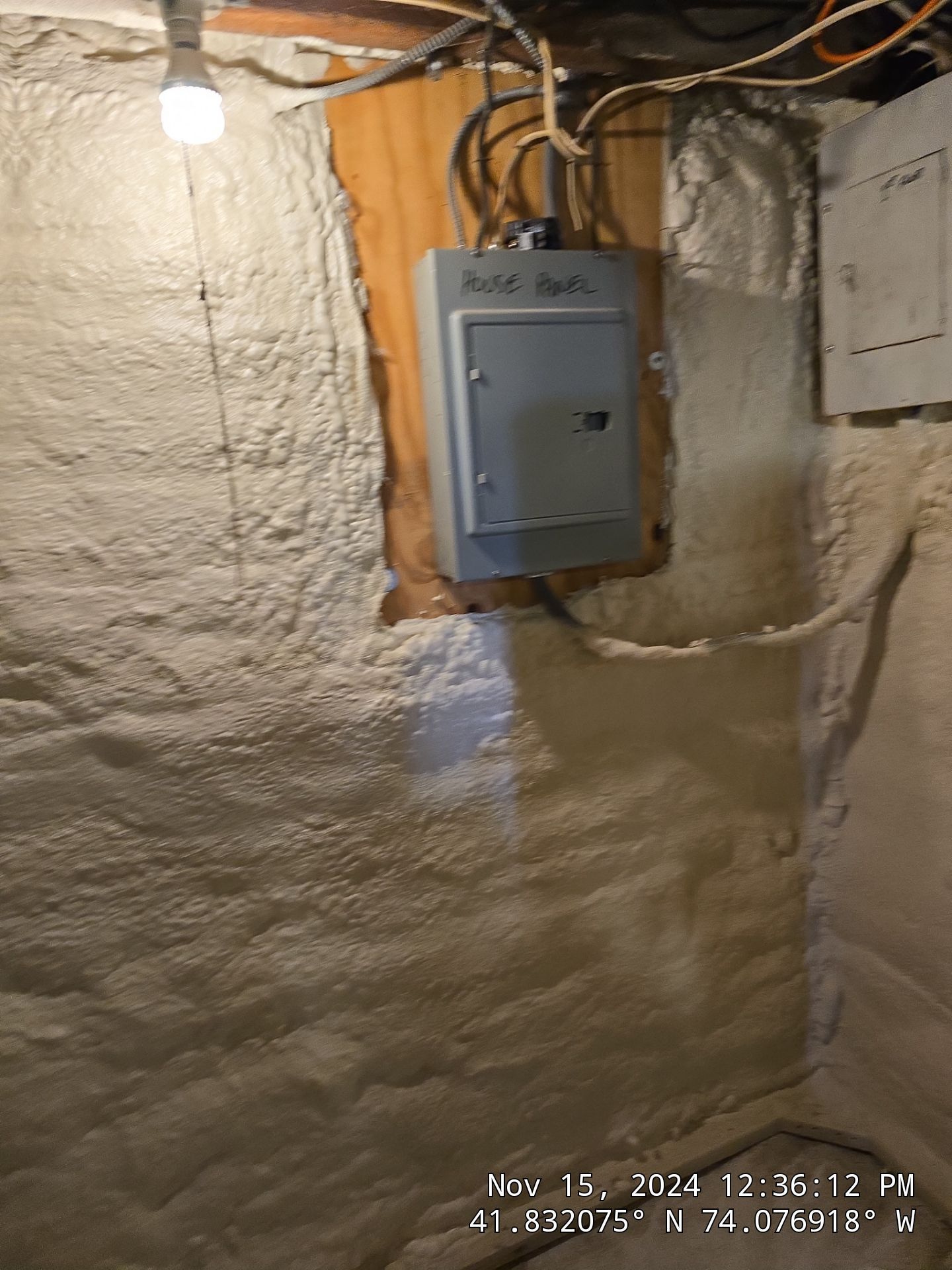 Basement Exterior Walls using Closed Cell Spray Foam by NYS Foam & Energy