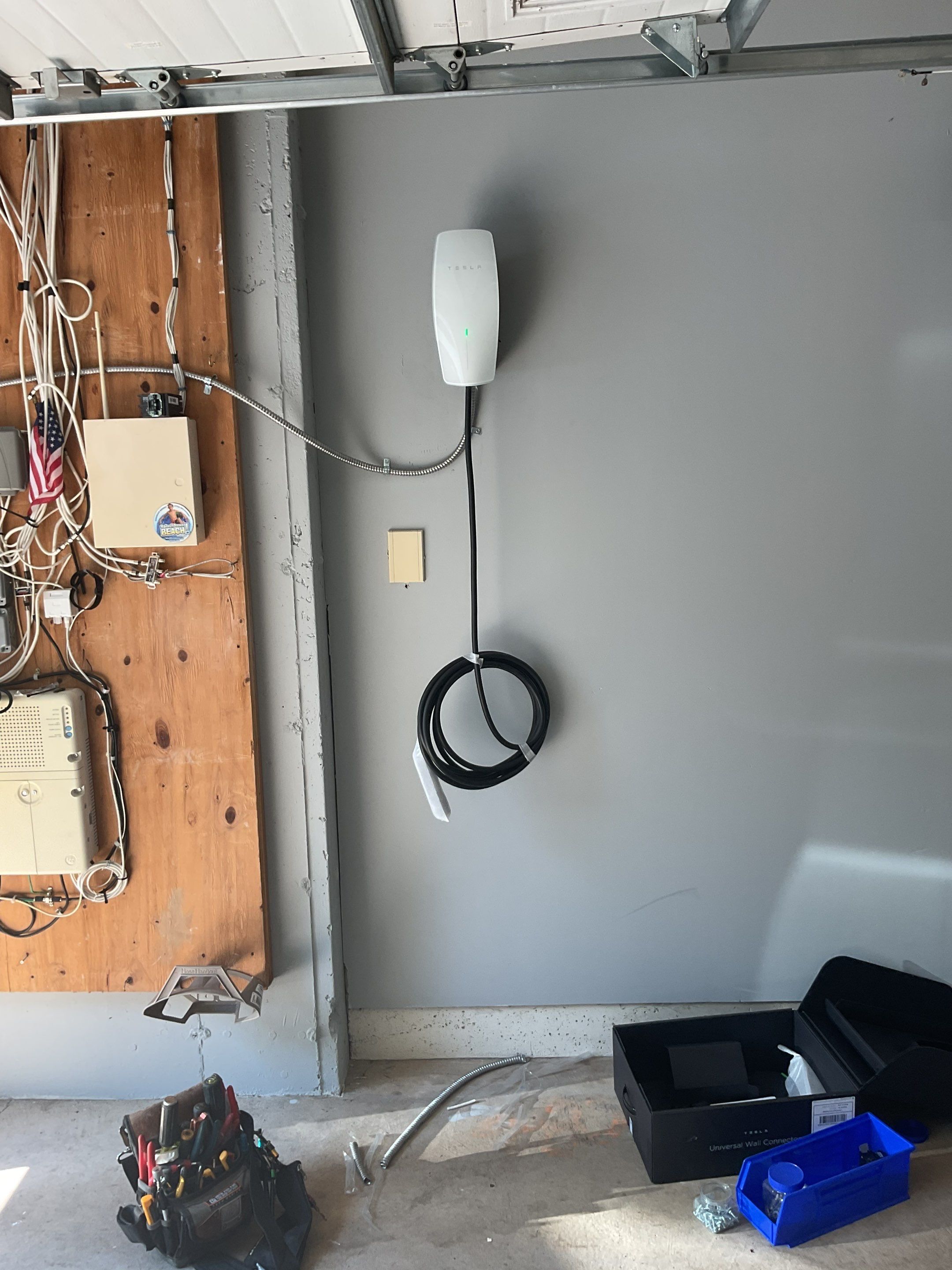 ZAM Installs Hardwired Tesla EV Charger by ZAM Electric