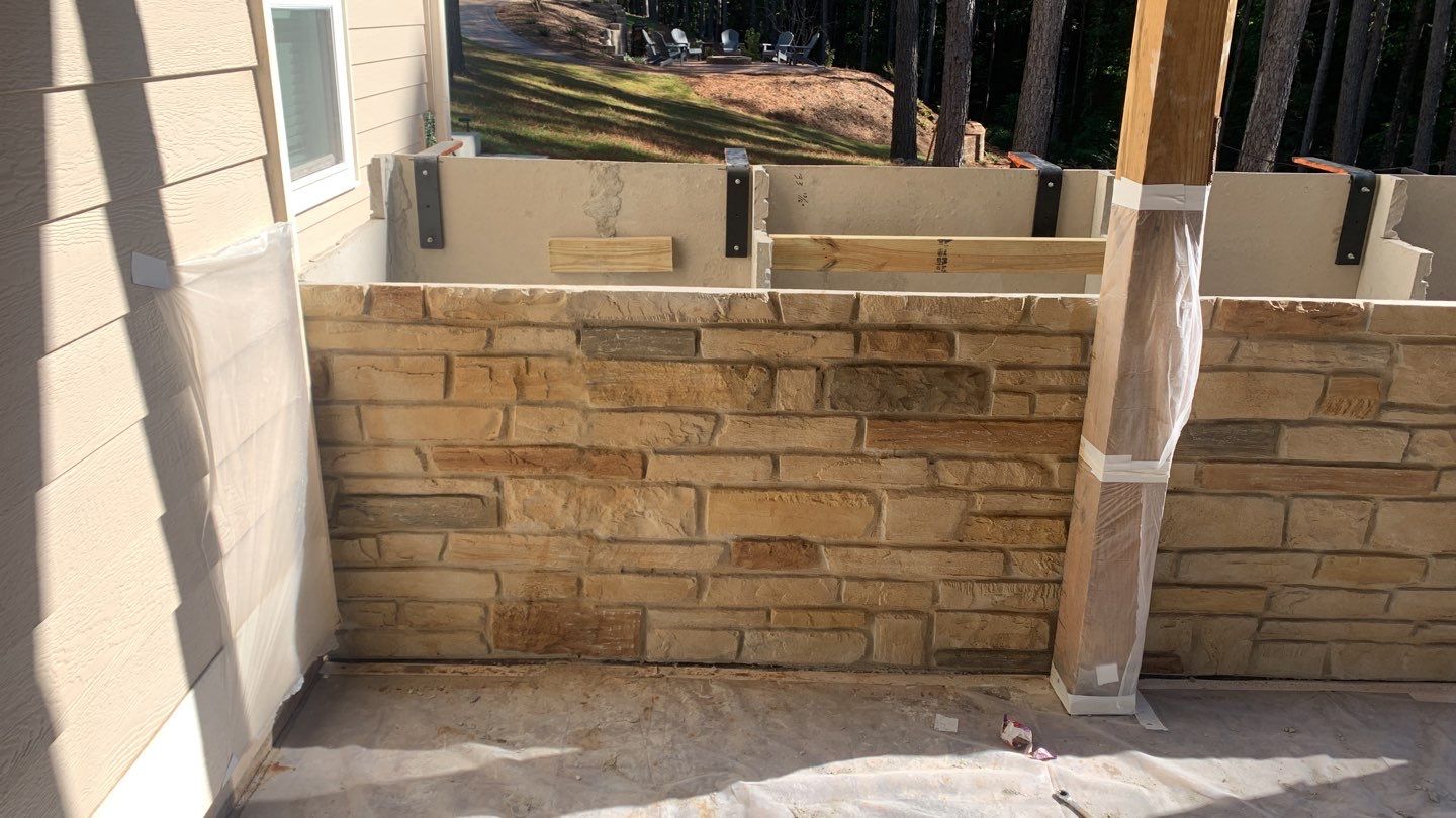 Outdoor Kitchen using Clifrock Panels by Xtreme Concrete Services