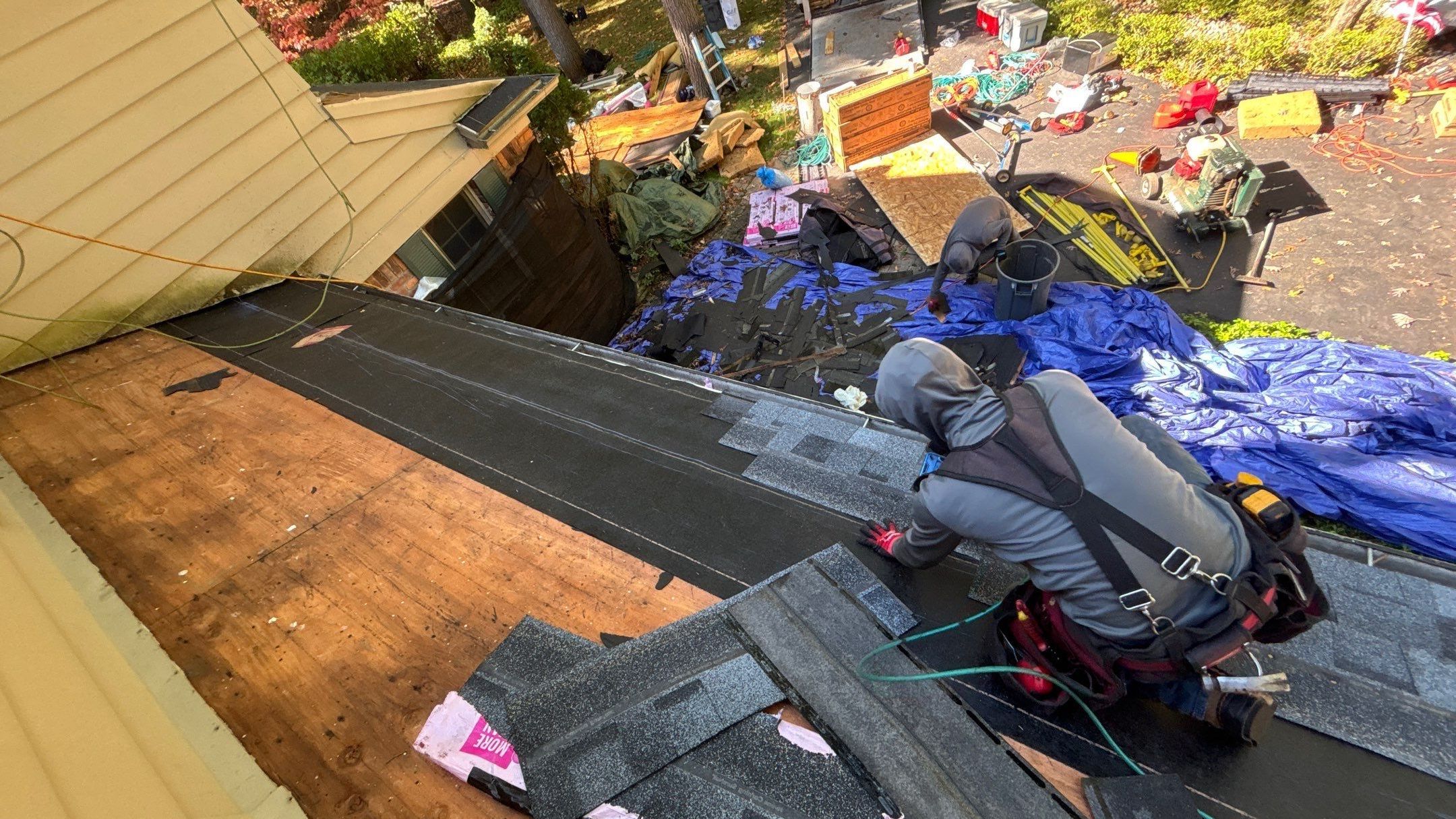 Roof Replacement using Owens Corning Slatestone Gray by 180 Contractors