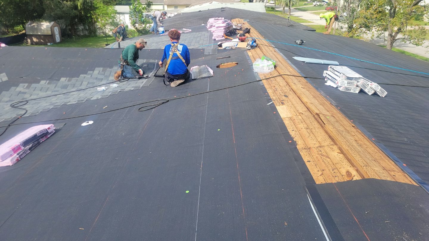 Residential Roofing Installation using Owens Corning TruDefinition Duration Shingles by Galaxy Builders, Inc.