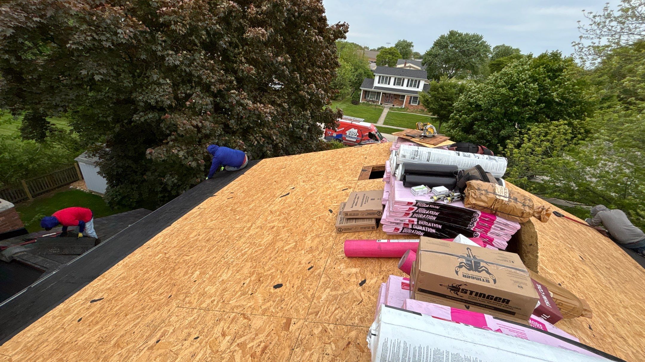 Roof Replacement using Owens Corning Estate Gray by 180 Contractors