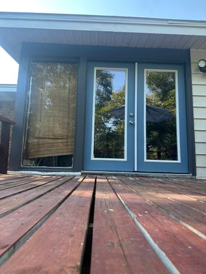 Exterior Painting in Arp, TX | Doors & Door Steps in Dark Gray