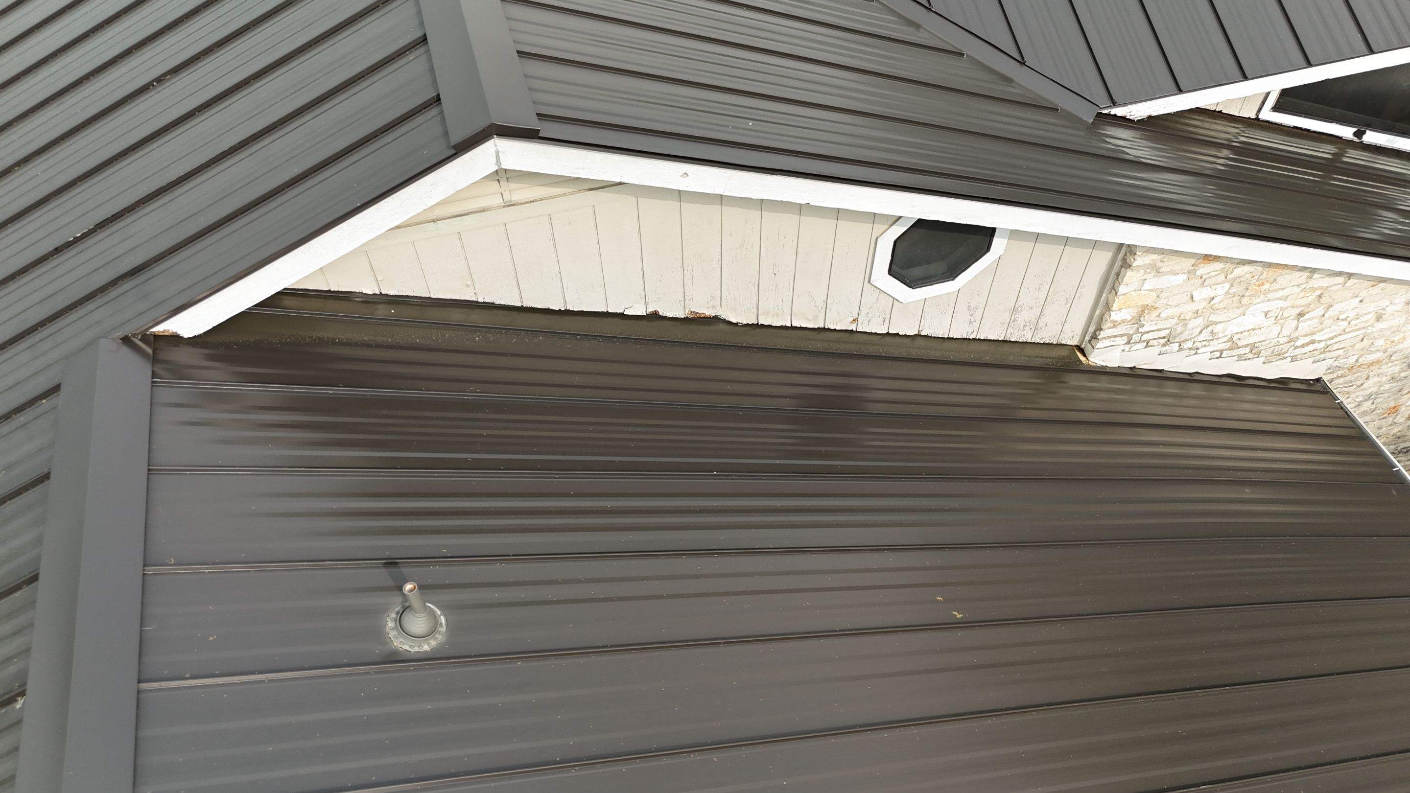Dark Bronze - L&A Standing Seam with Striations by RoofsOnly.com