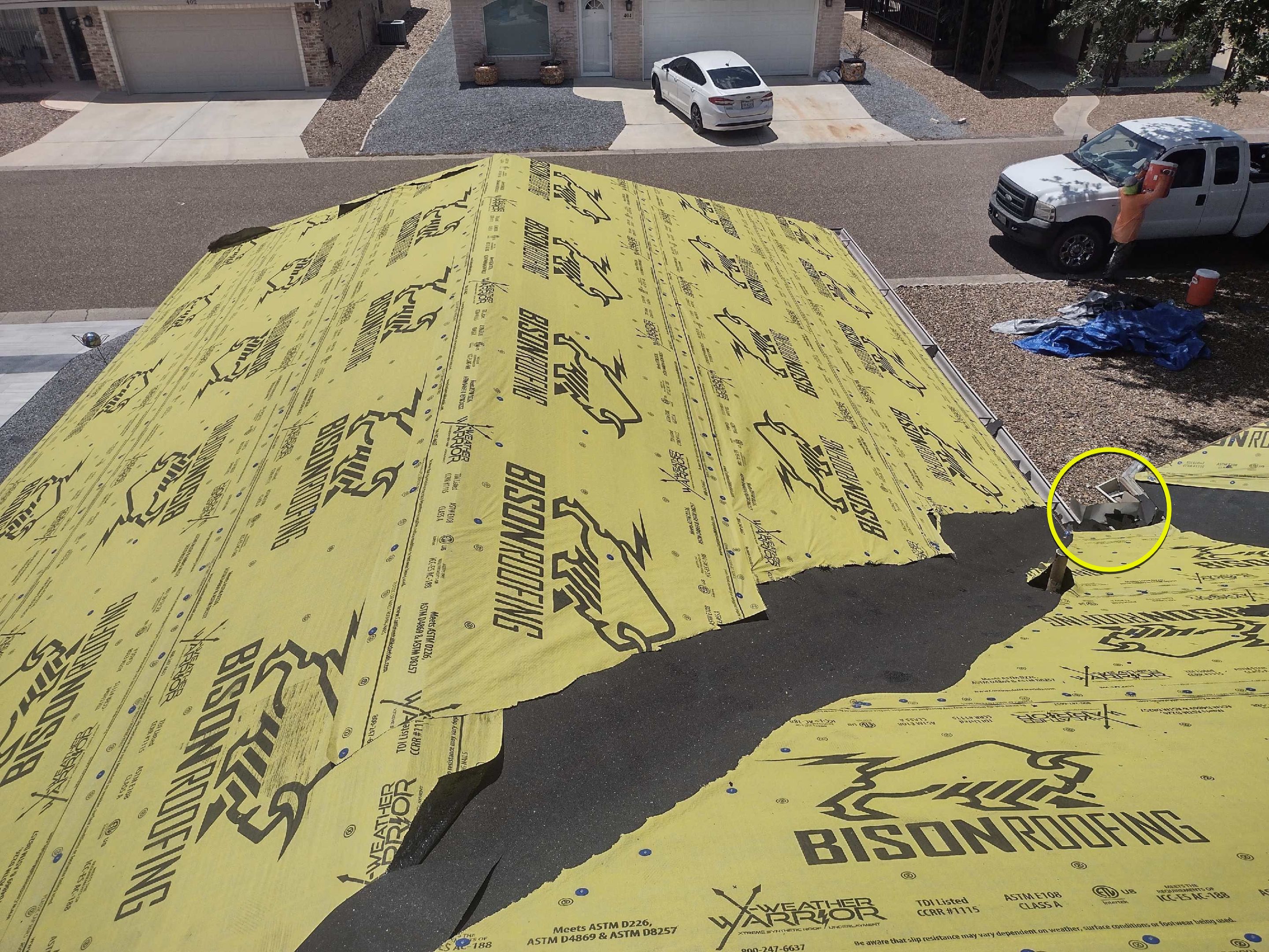 Mission Roof Project by Bison Roofing  