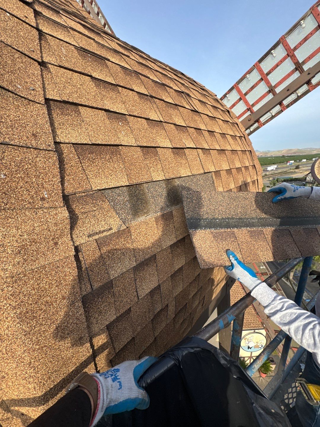 Spray foam and coatings using General Coatings acrylic coatings and spray foam by Straight Edge Roofing Inc