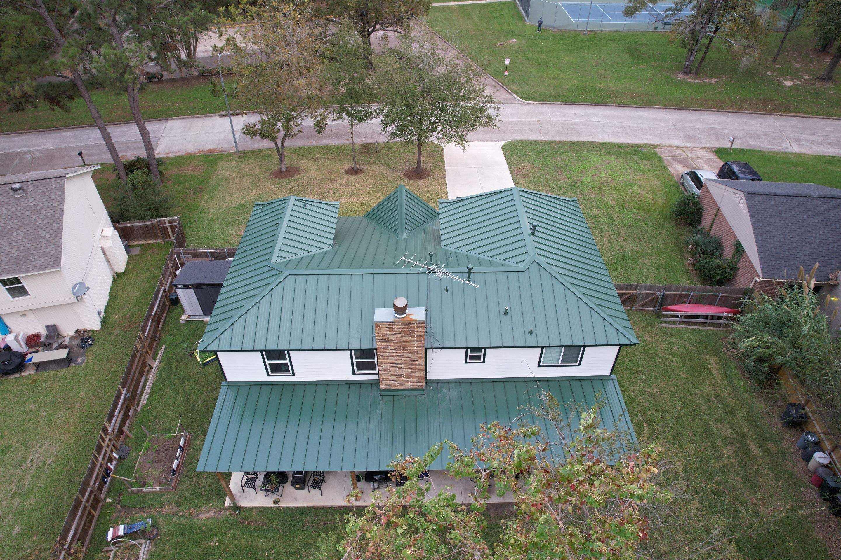 Standing Seam Metal Green by STX Roofing