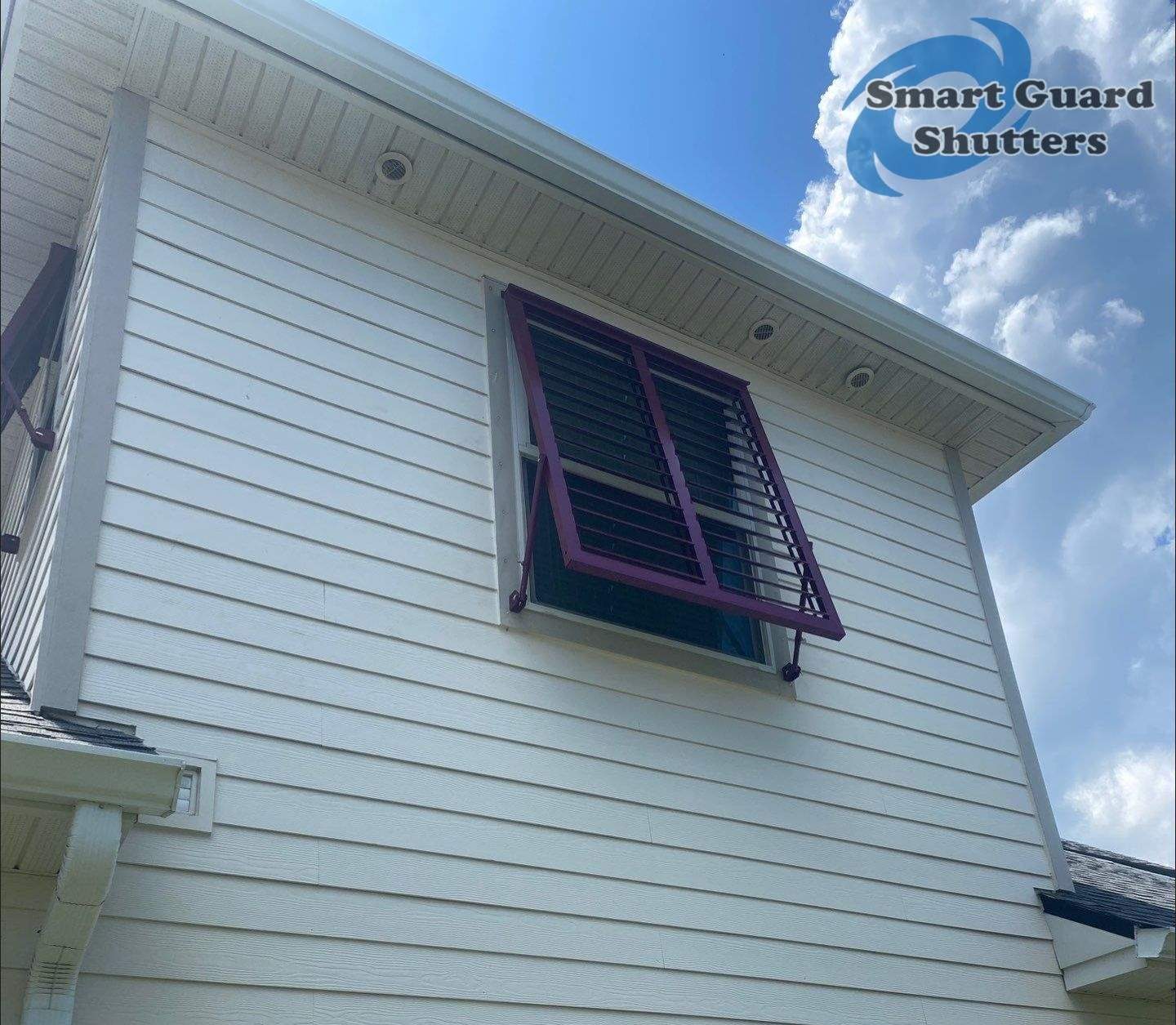 Impact Bahamas in Claret Violet by Smart Guard Shutters