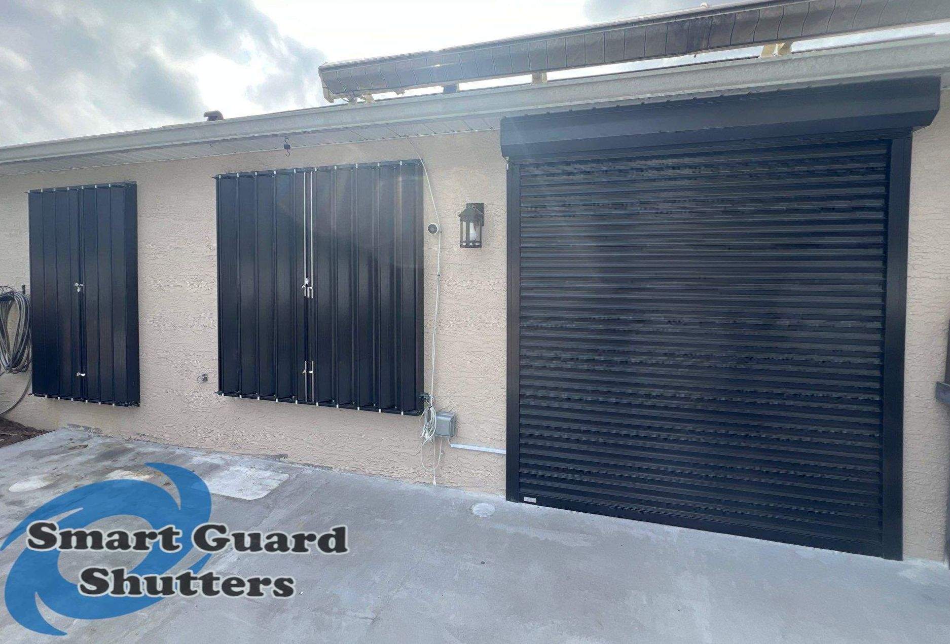 Hurricane Protection in Bronze by Smart Guard Shutters
