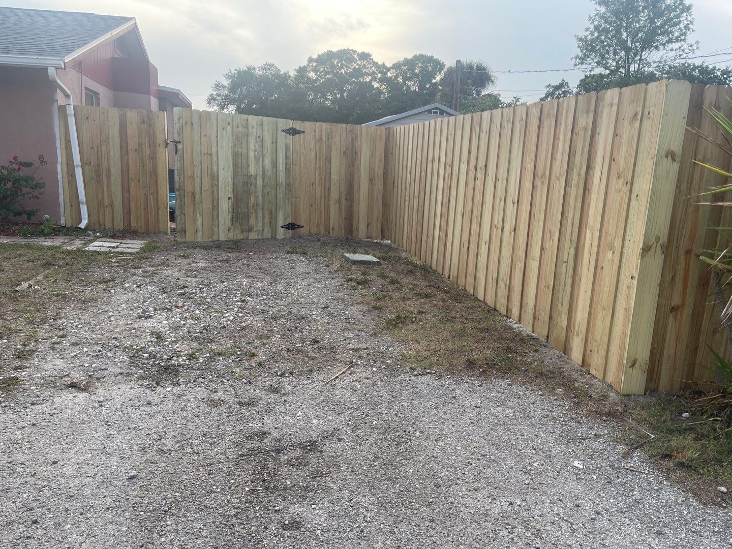 Nokomis, FL 6ft. Treated Board on Board Wood Fence  by Asap fence and gates, LLC