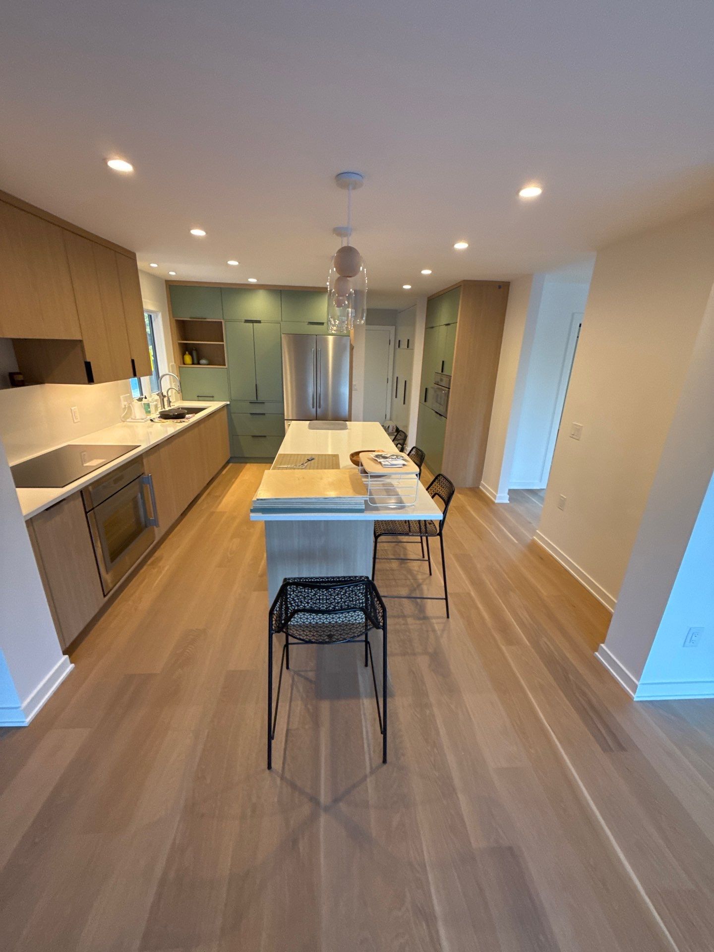 7 inch white Oak invisible finish by Ann Arbor Hardwoods