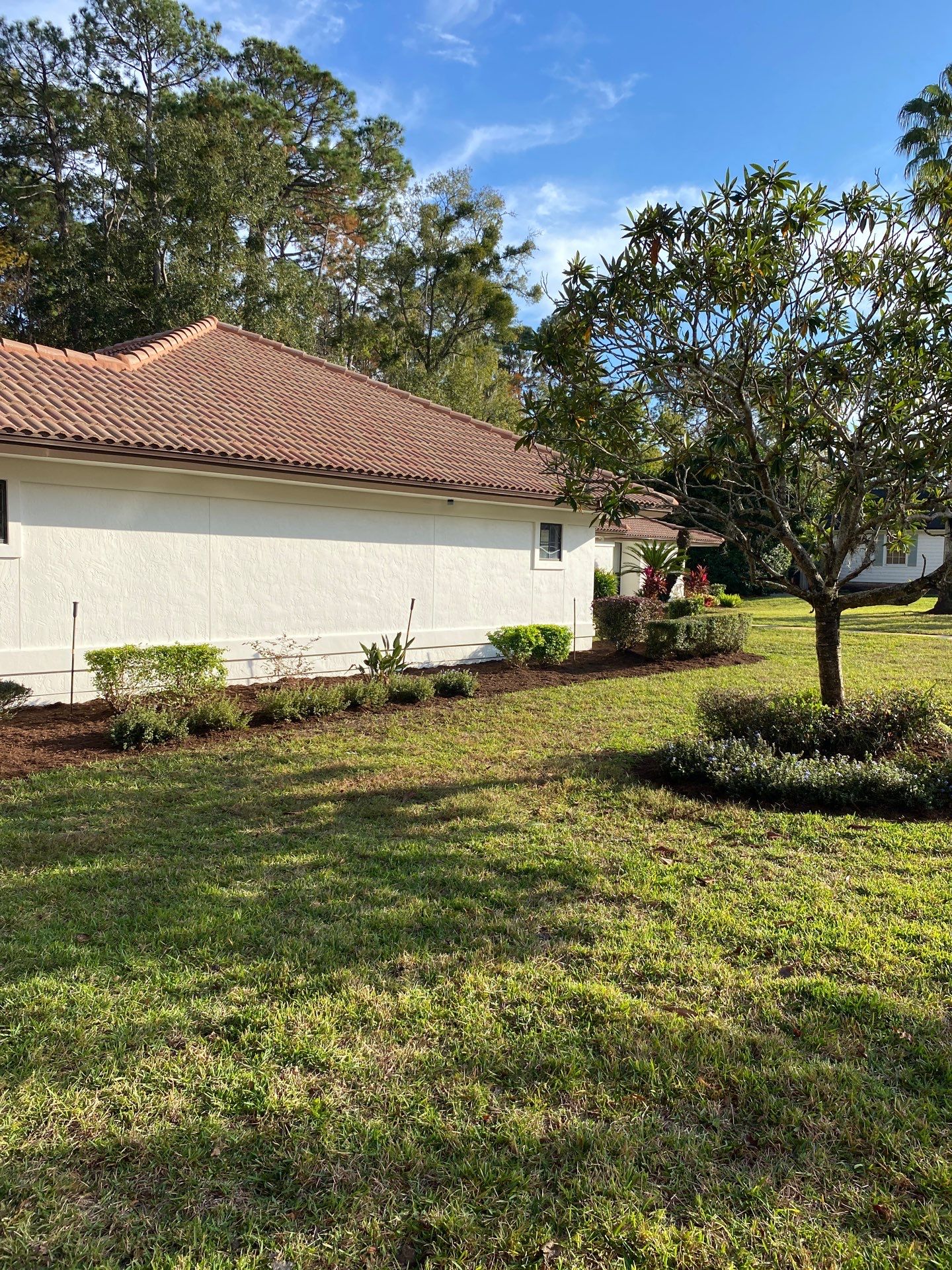 Deerwood Residence | Sod Repair & Mulch Installation  by ProGreen Services