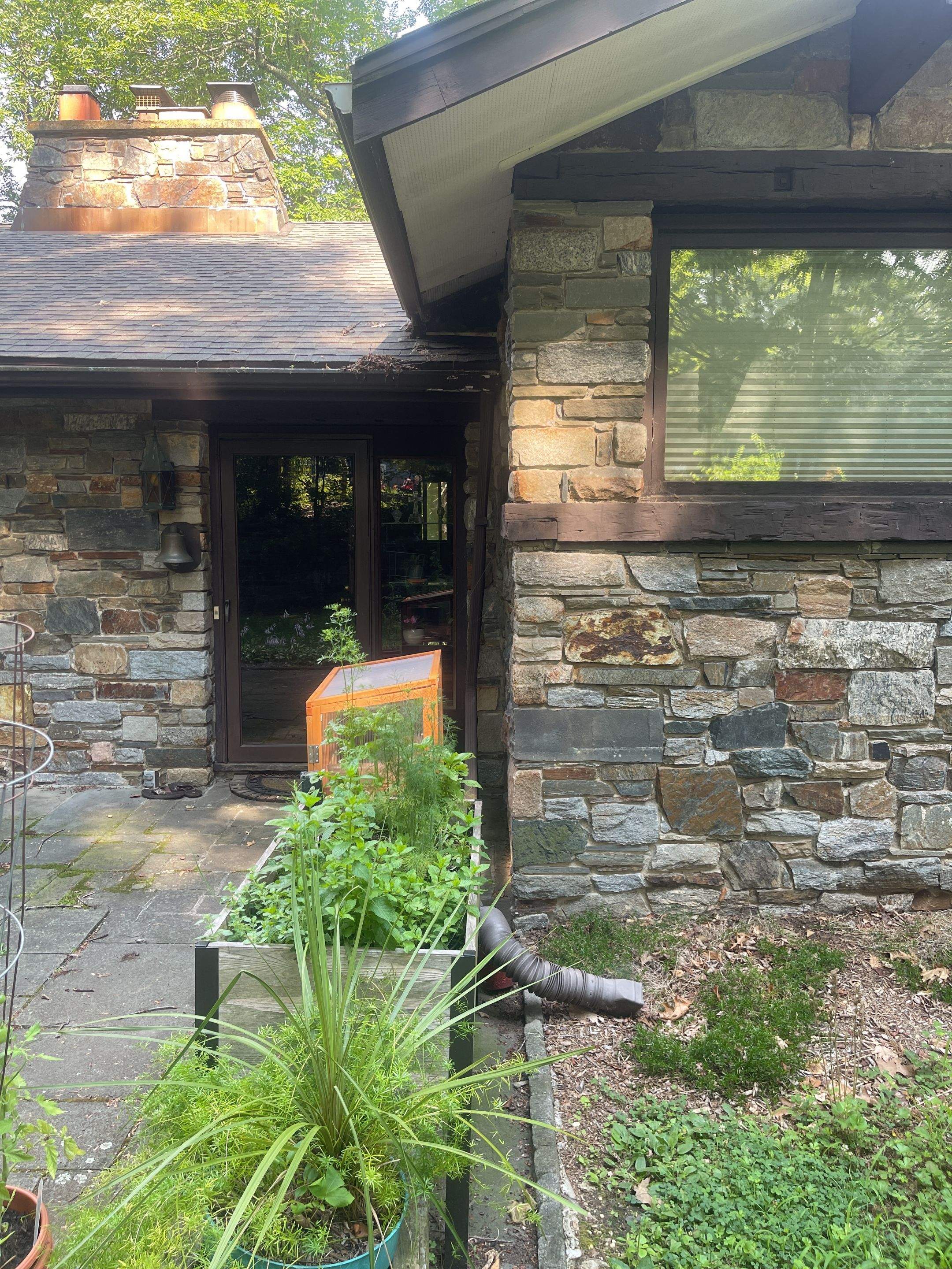 Gutter Installation using 5k Brown Gutters by A Plus Exterior