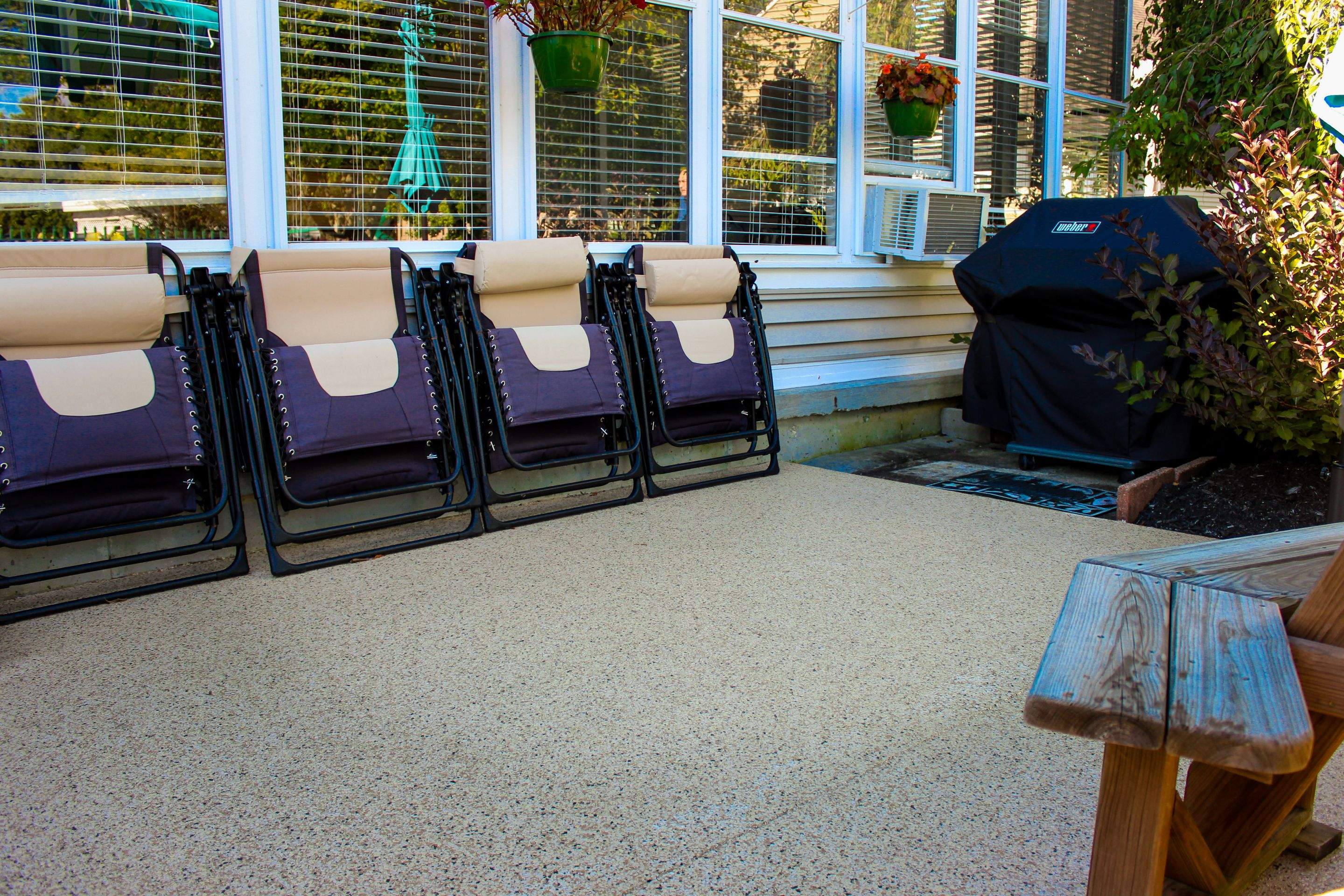 Patio Installation using Driftwood by Your1DayFloor.com