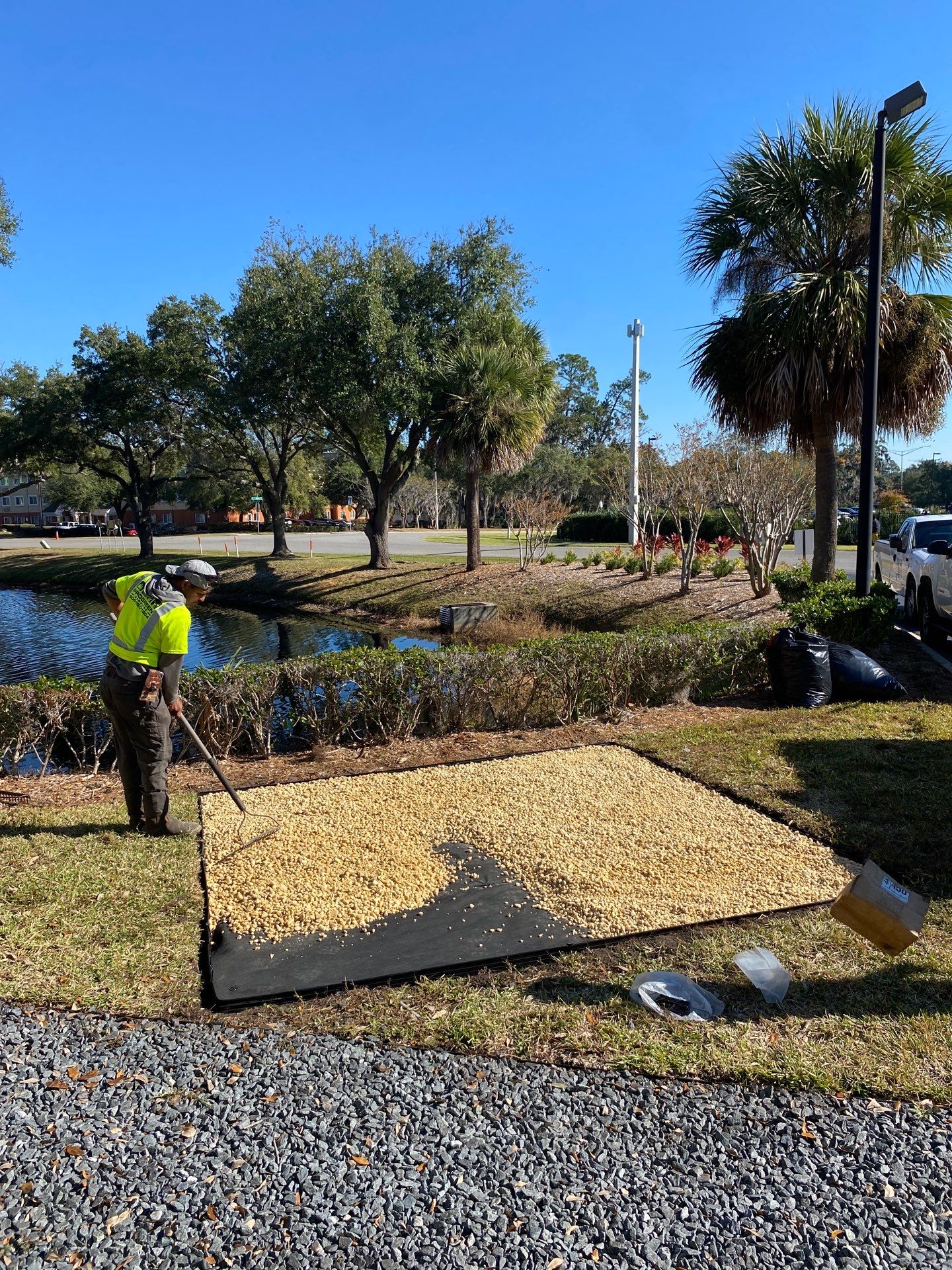 Marriott Hotel | Smoking Area Landscaping by ProGreen Services