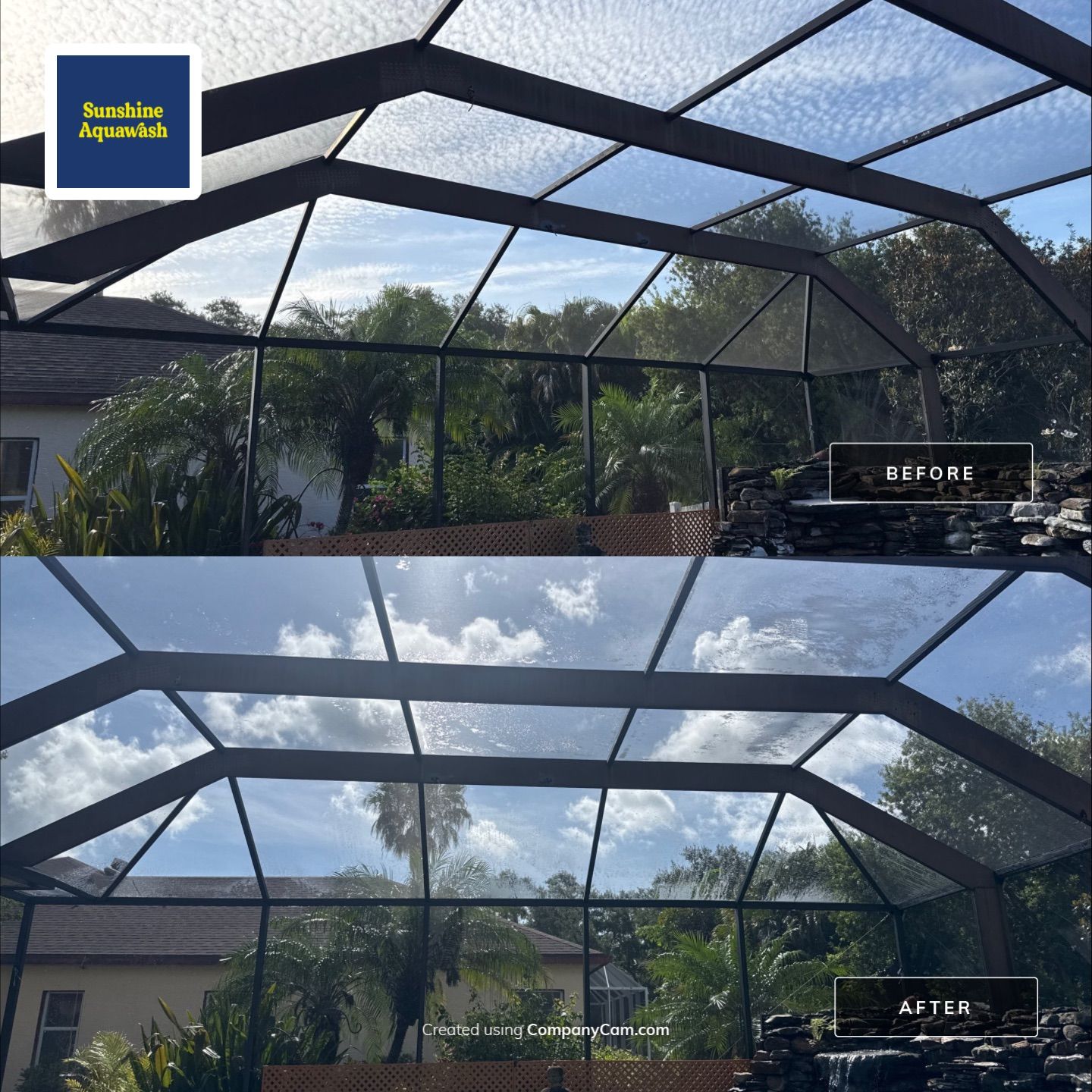Pool Cage Screen Enclosure Cleaning – Oakley Community, Ellenton, FL 34222 by Sunshine AquaWash
