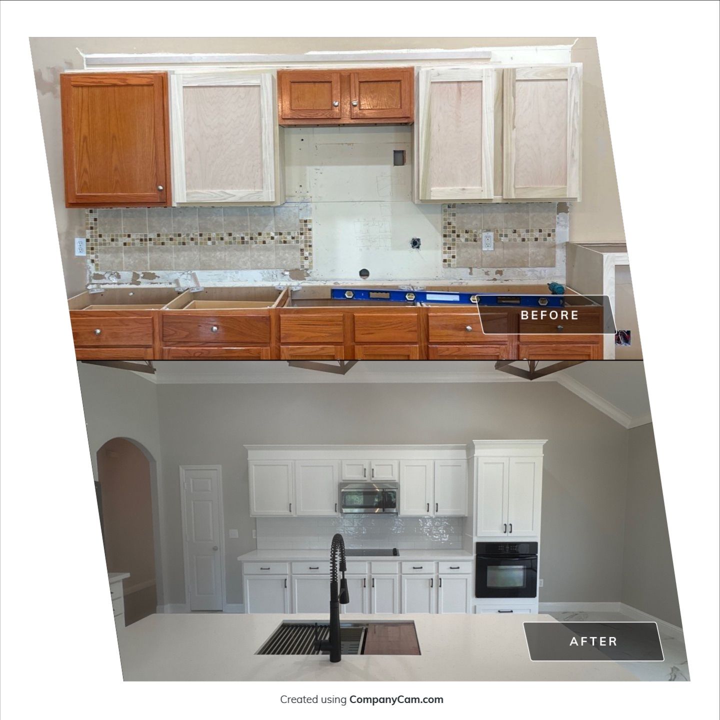 Kitchen Remodel and Water Damage Restoration Project by L&T General Contractors and Restoration INC