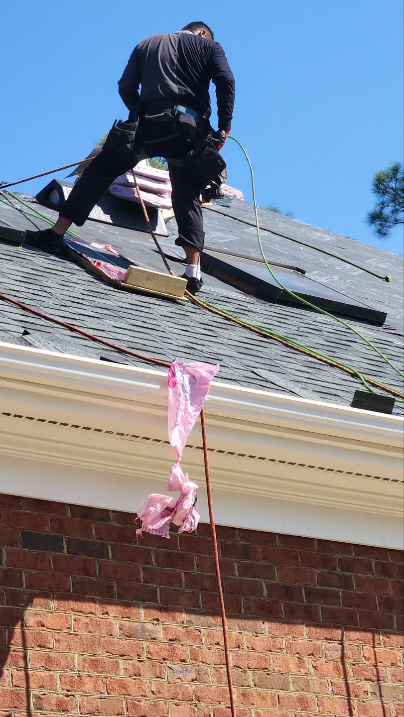 Residential Roofing Installation using Owens Corning Duration Estate Gray by Indigo State Roofing