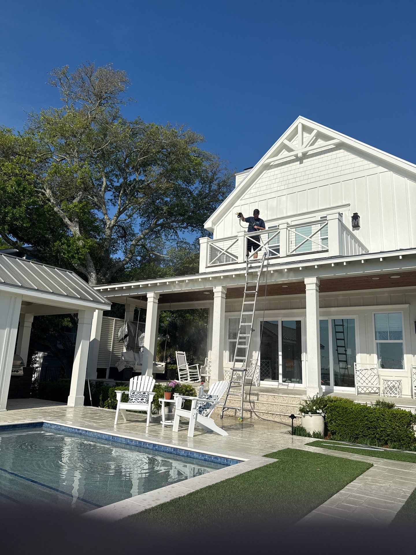 Exterior House Wash by Shark Power Washing