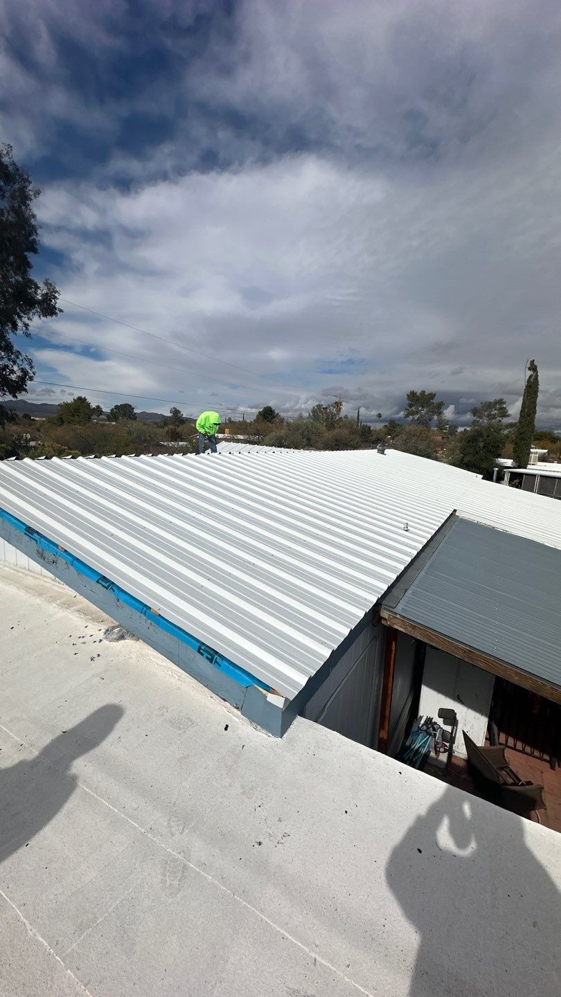 Polar White Exposed Fastener by Reimagine Roofing