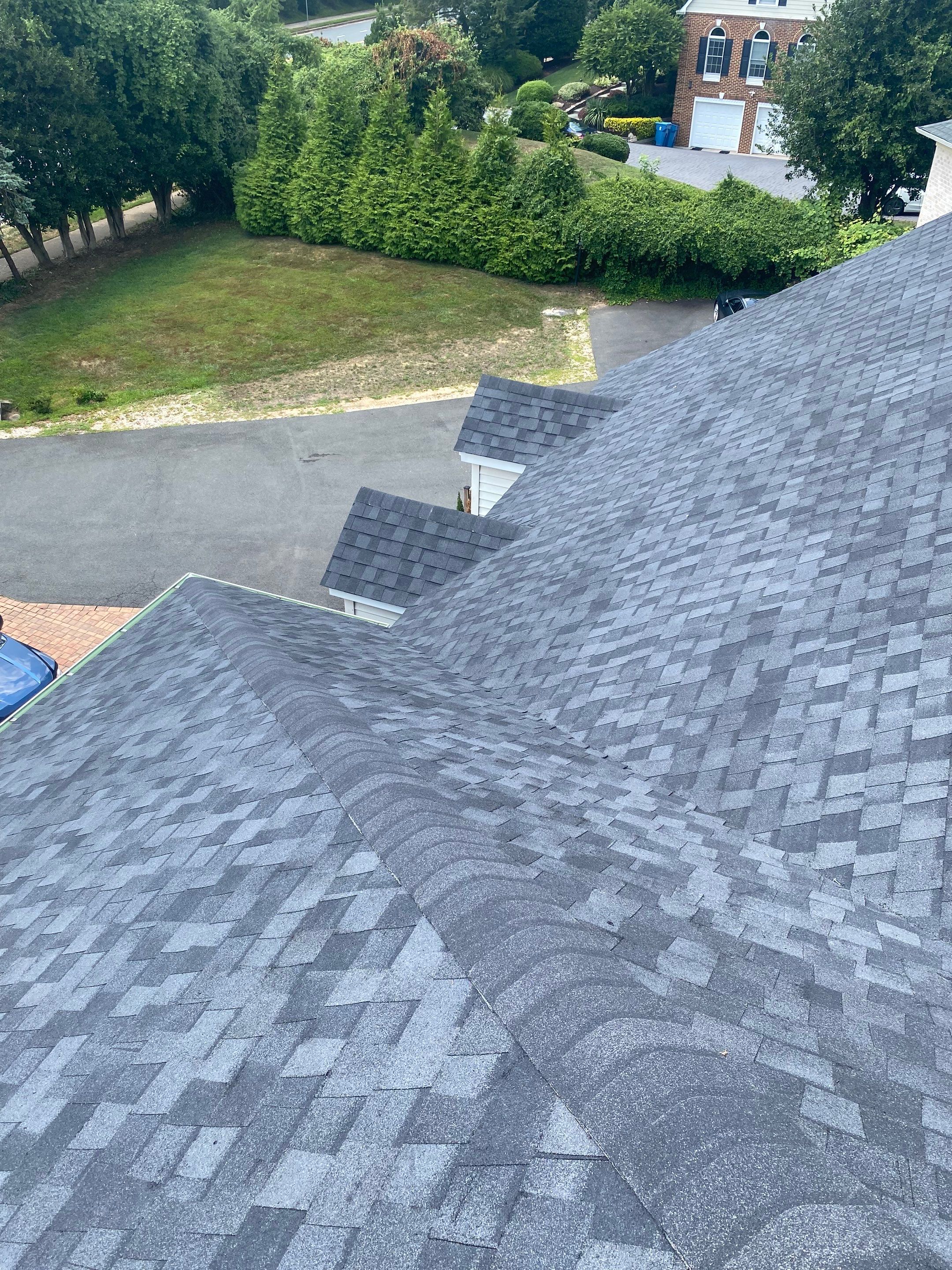 McLean: Residential Roof Installation with Landmark Pro Designer Shingles in Max Def Moire Black by RM Banning, Inc.