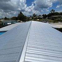 24ga 5V Crimp Mill Finish by Total Roofing System The Metal Roof Experts