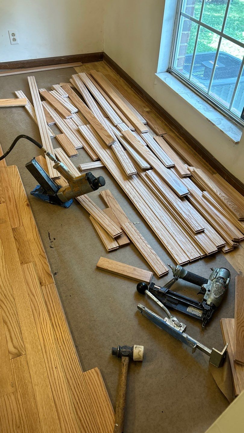 Hardwood Flooring and Staircase Installation  by Footprints Floors of Nashville