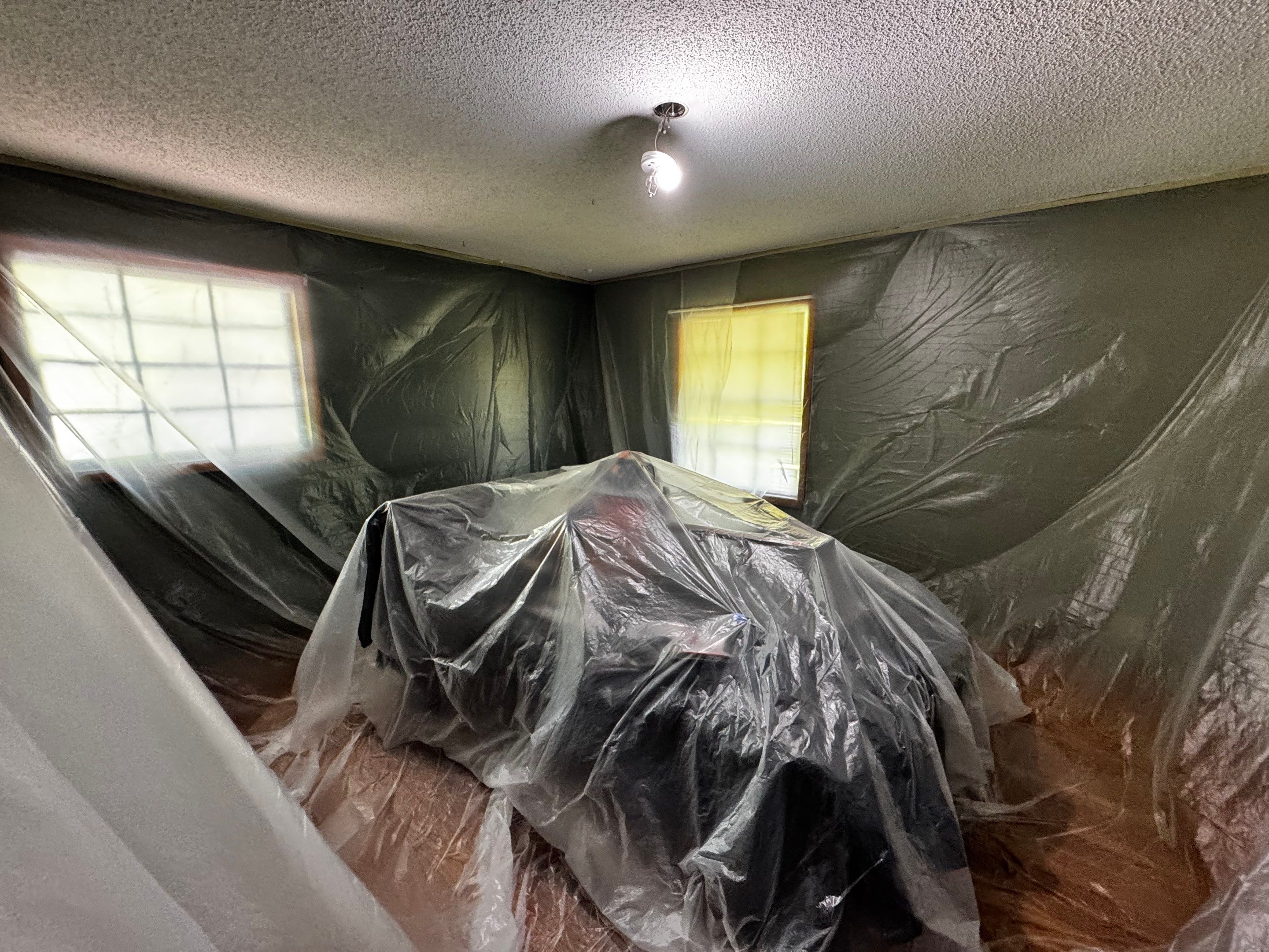 Townhome Ceiling Damage in Decatur, GA by PGP Surface Solutions, LLC