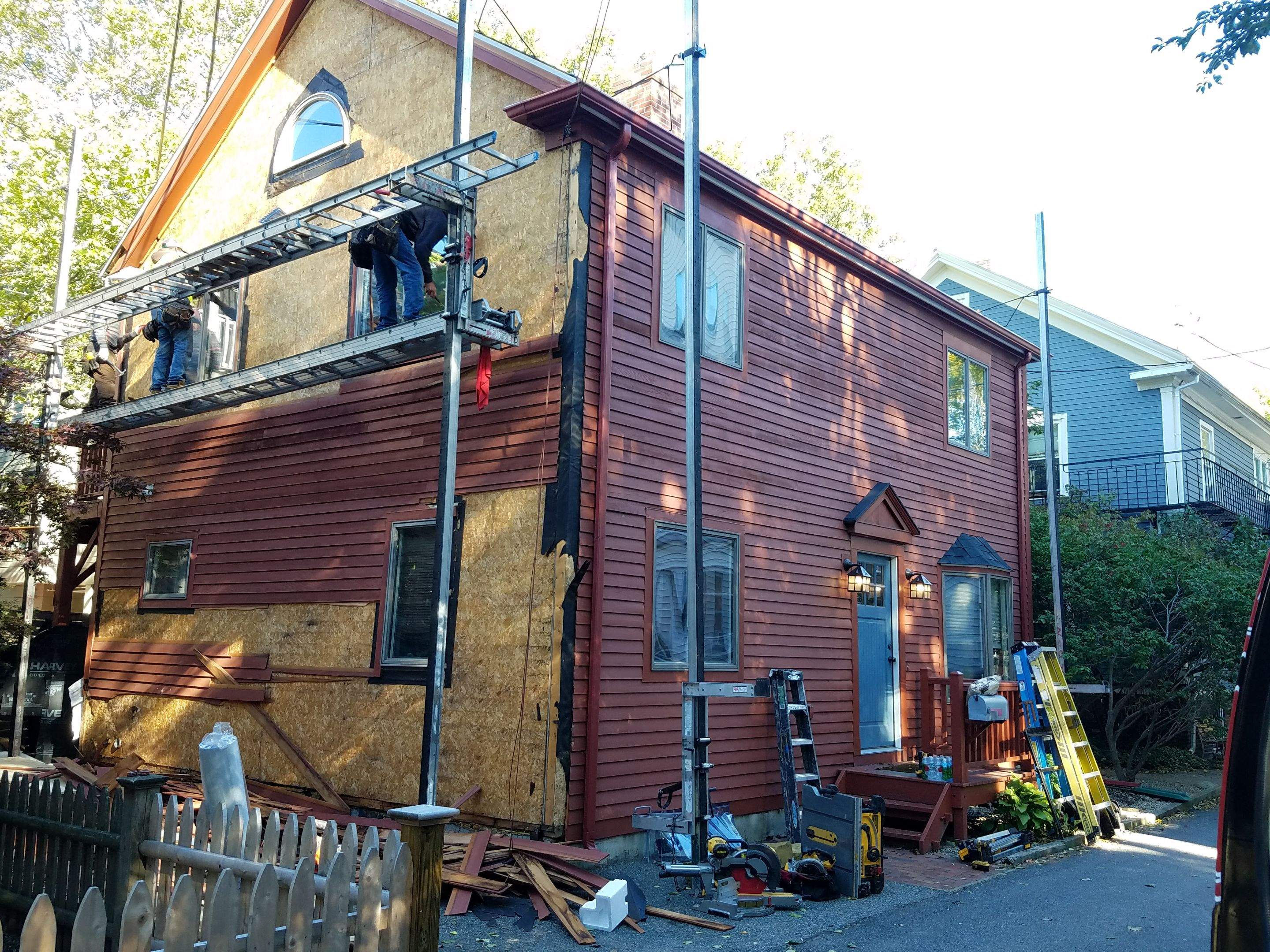Siding Installation using Cedar Clapboard by Loyalty Exterior Solutions 