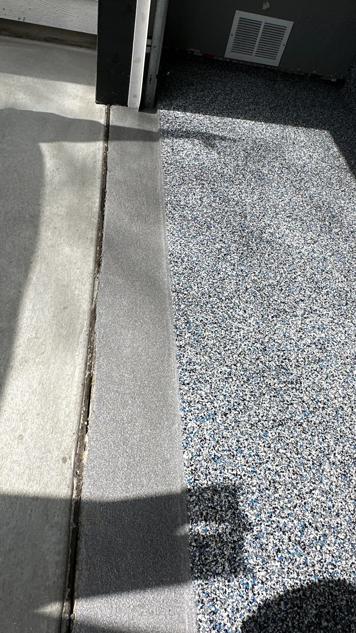 Kurt C. upgraded their garage floor with Banner Blue Flake  by Banner Garage