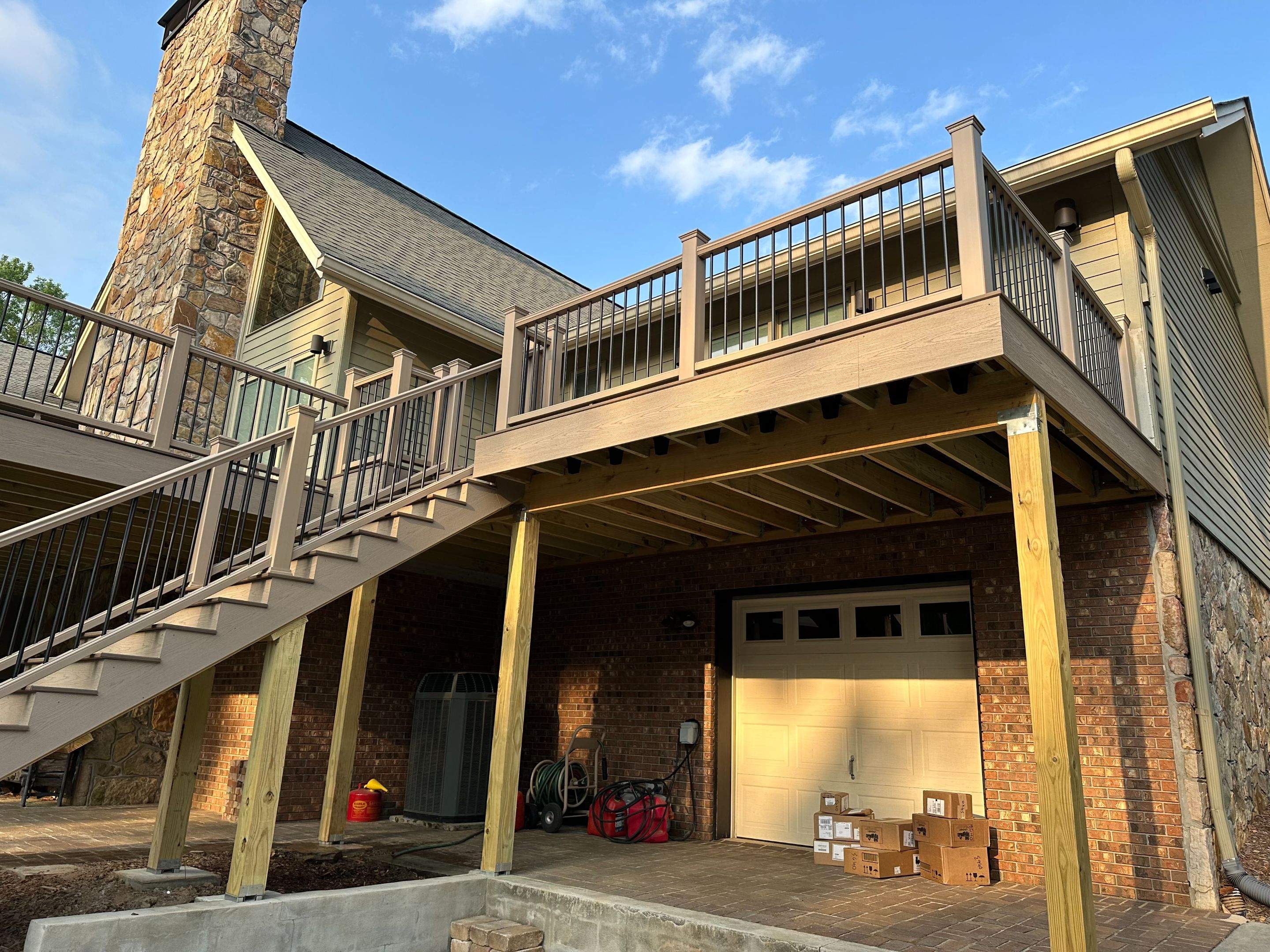 Dewey Deck Rebuild with Awning in Buford by Craftsman Deck Builders