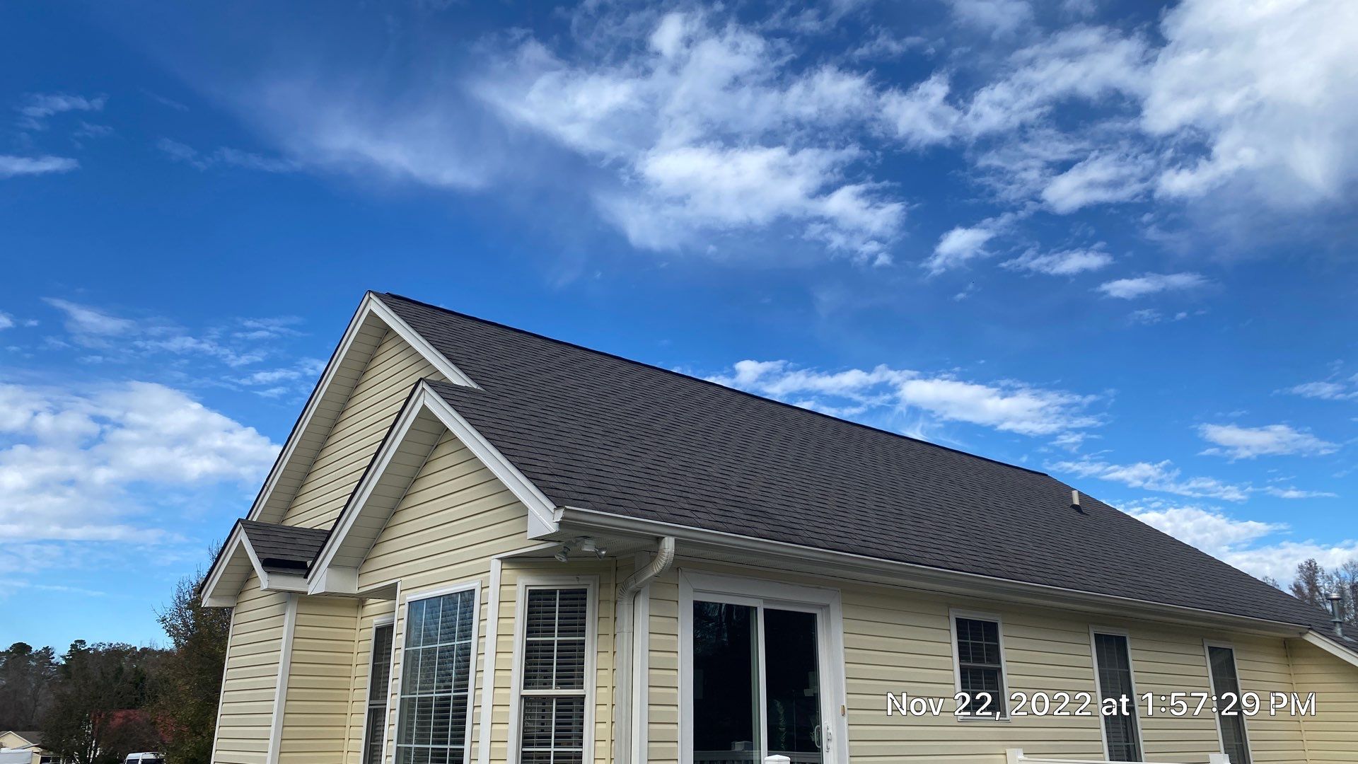 Roof Replacement using Gaf HDZ Charcoal by Just In Time Roofing and Restoration
