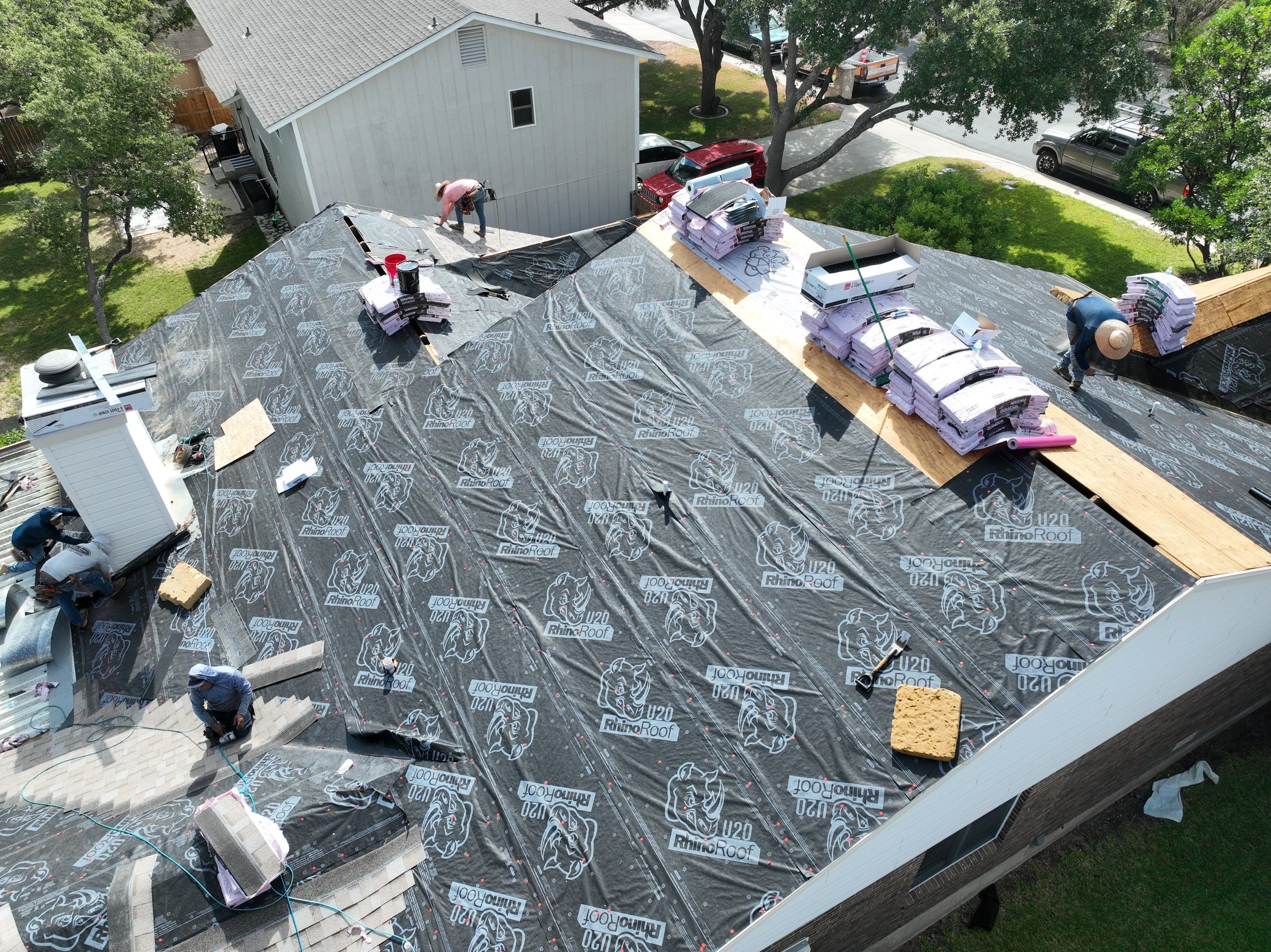 Residential Roof Replacement using Owens Corning 30 year Architectural Shingles by Premier Roofing and Contracting