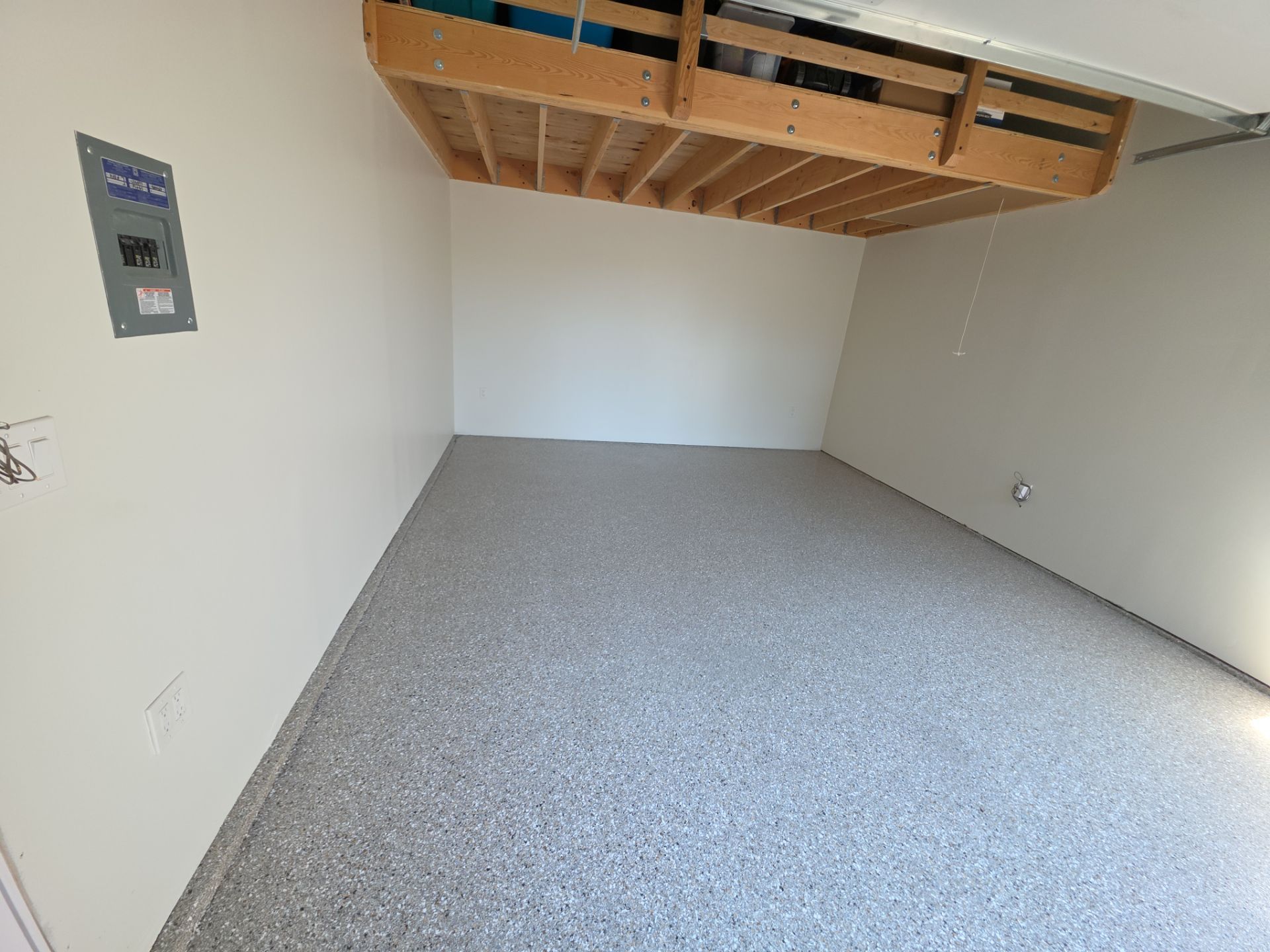 Garage Transformation using Claystone Hybrid by Croc Coatings, LLC