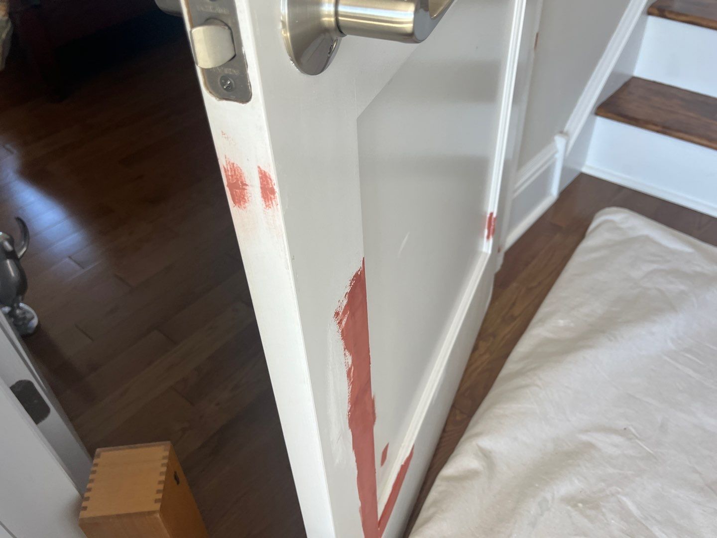 Front Door Transformation: Front Weathered to Bold & Beautiful by Fresh Coat Works LLC
