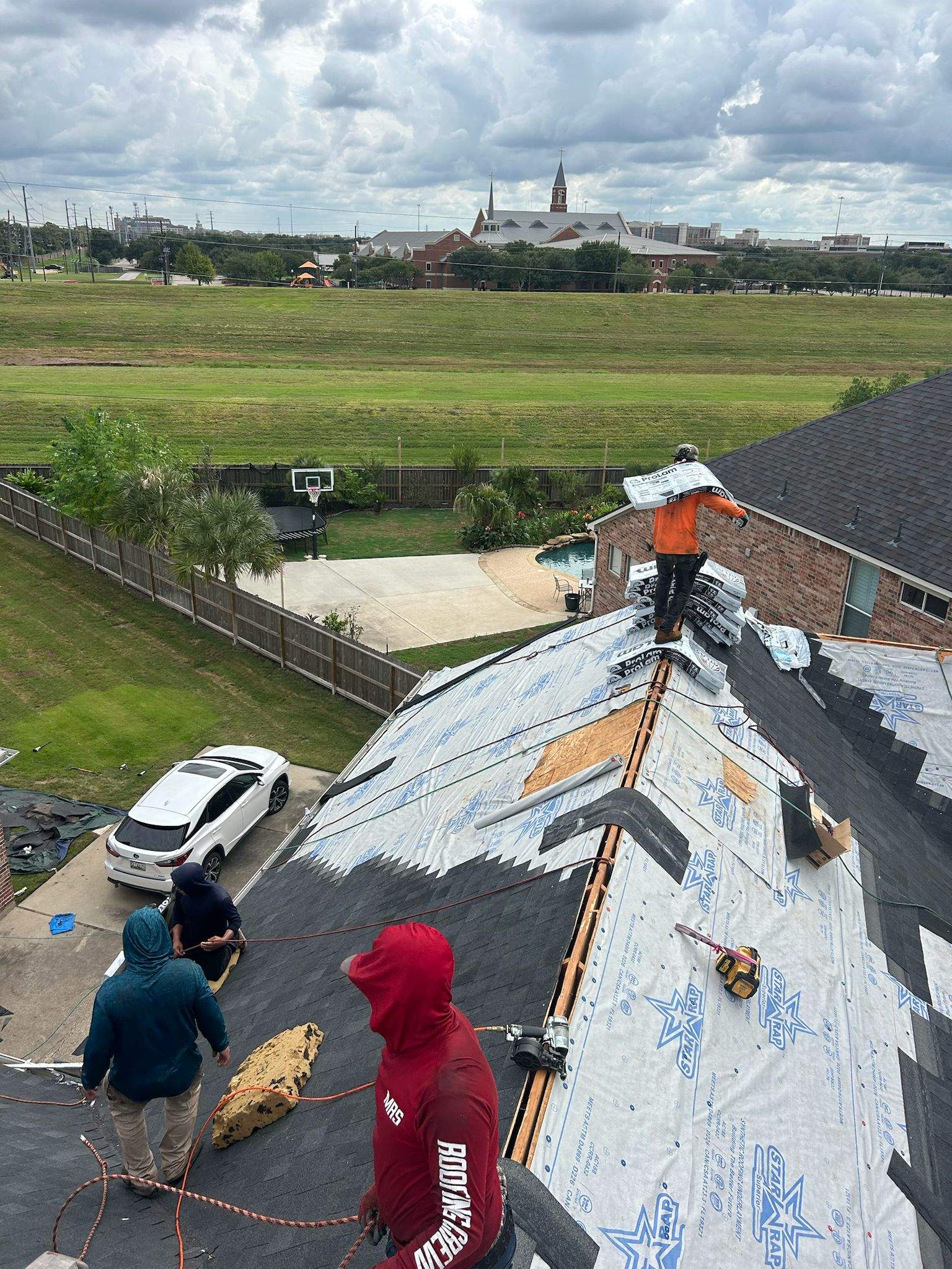 Project in Sugar Land by Motion Roofing