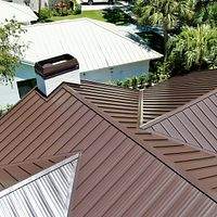 24ga 1.5" Mechanical Seam Mansard Brown