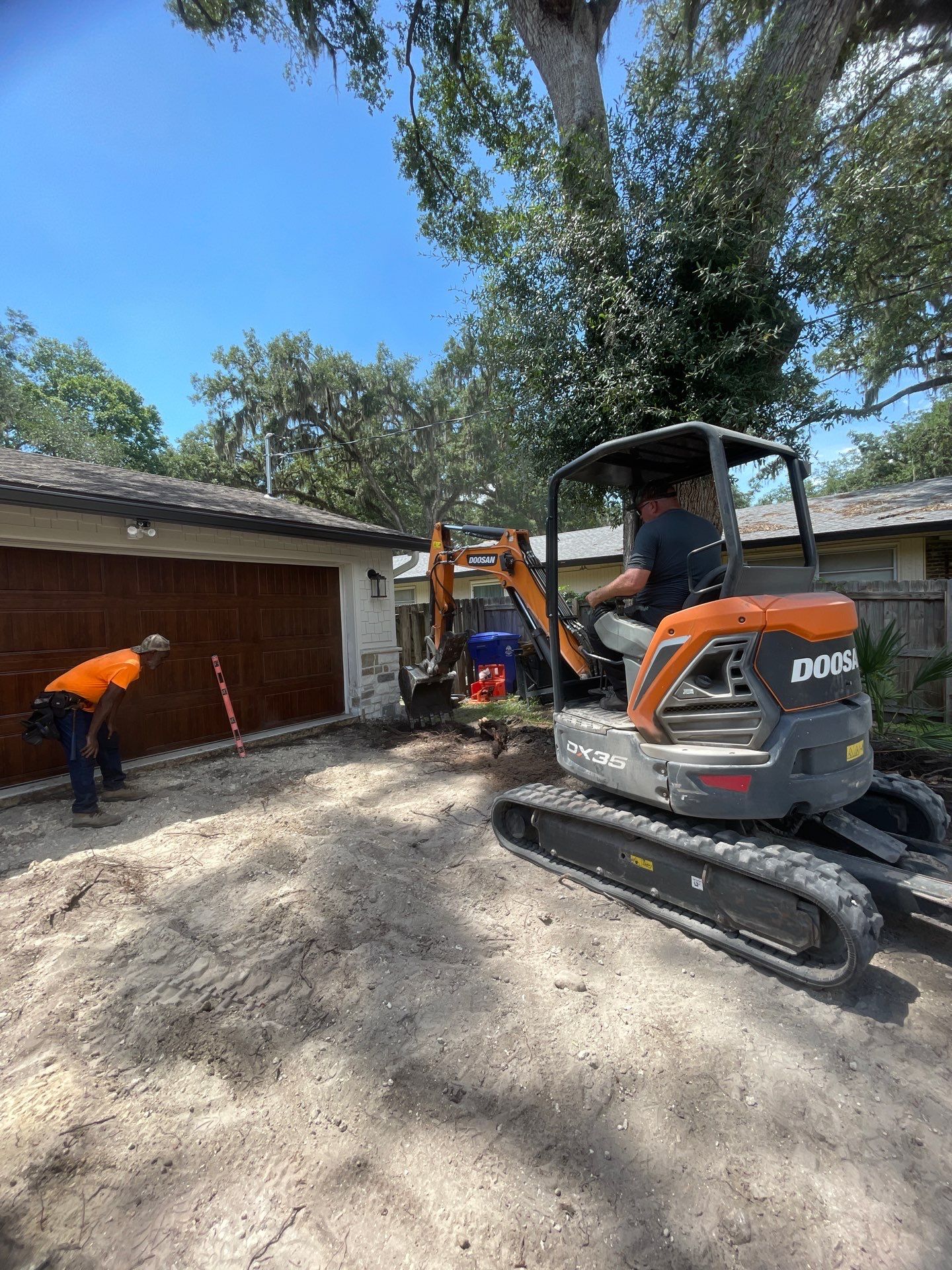 Concrete Driveway Replacement and Expansion in Orange Park by Burlington Concrete & Asphalt Inc