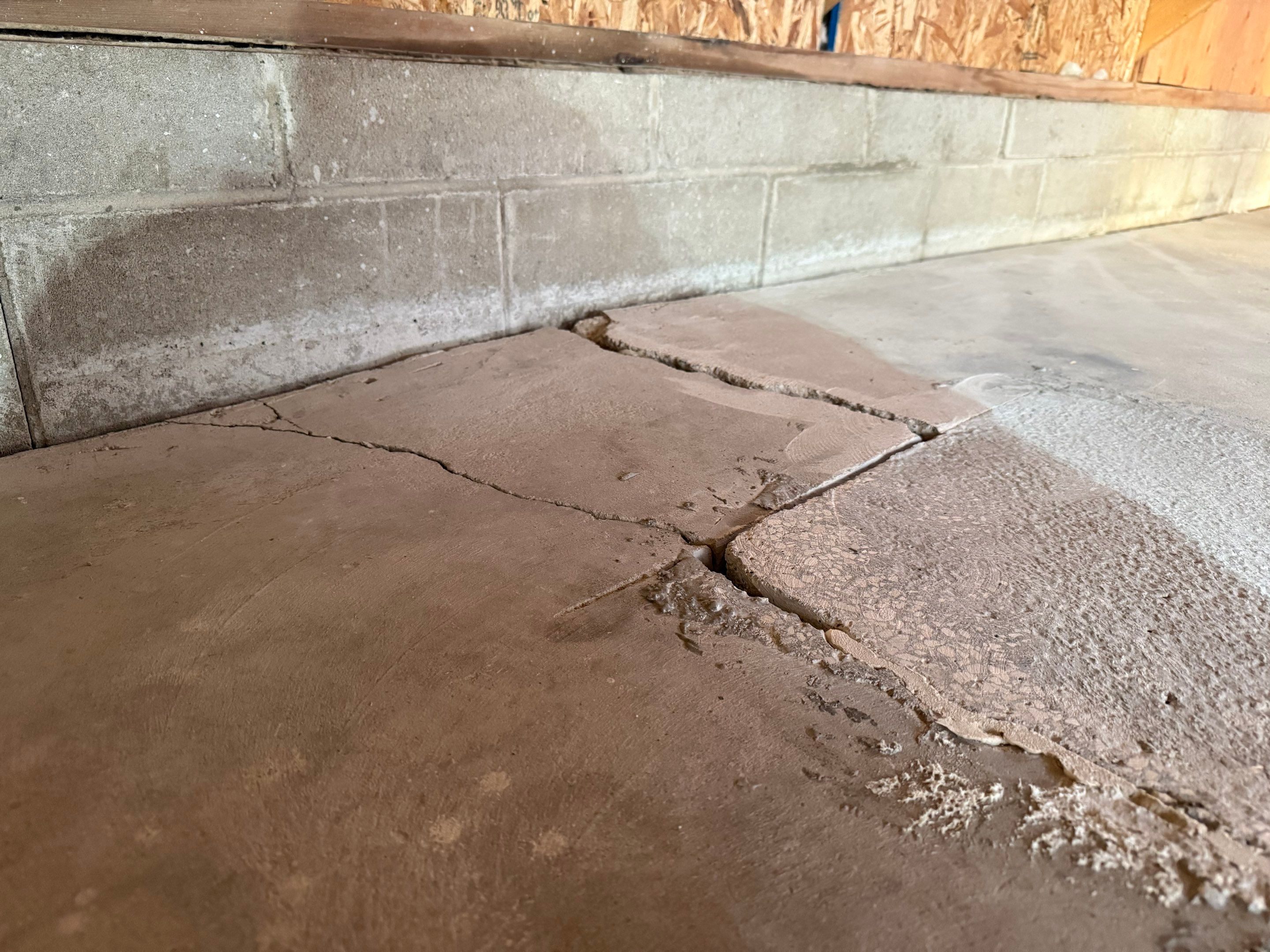 Multi-Colored Epoxy Garage Floor Coating and Concrete Stair Restoration by Select Painting, Coatings & Garage Cabinets
