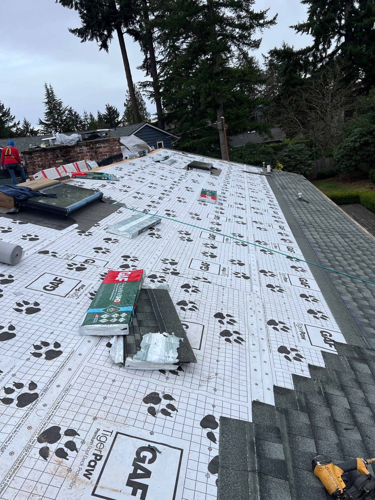 Residential Roofing Installation using GAF HDZ Shingles by Roofing Formula LLC