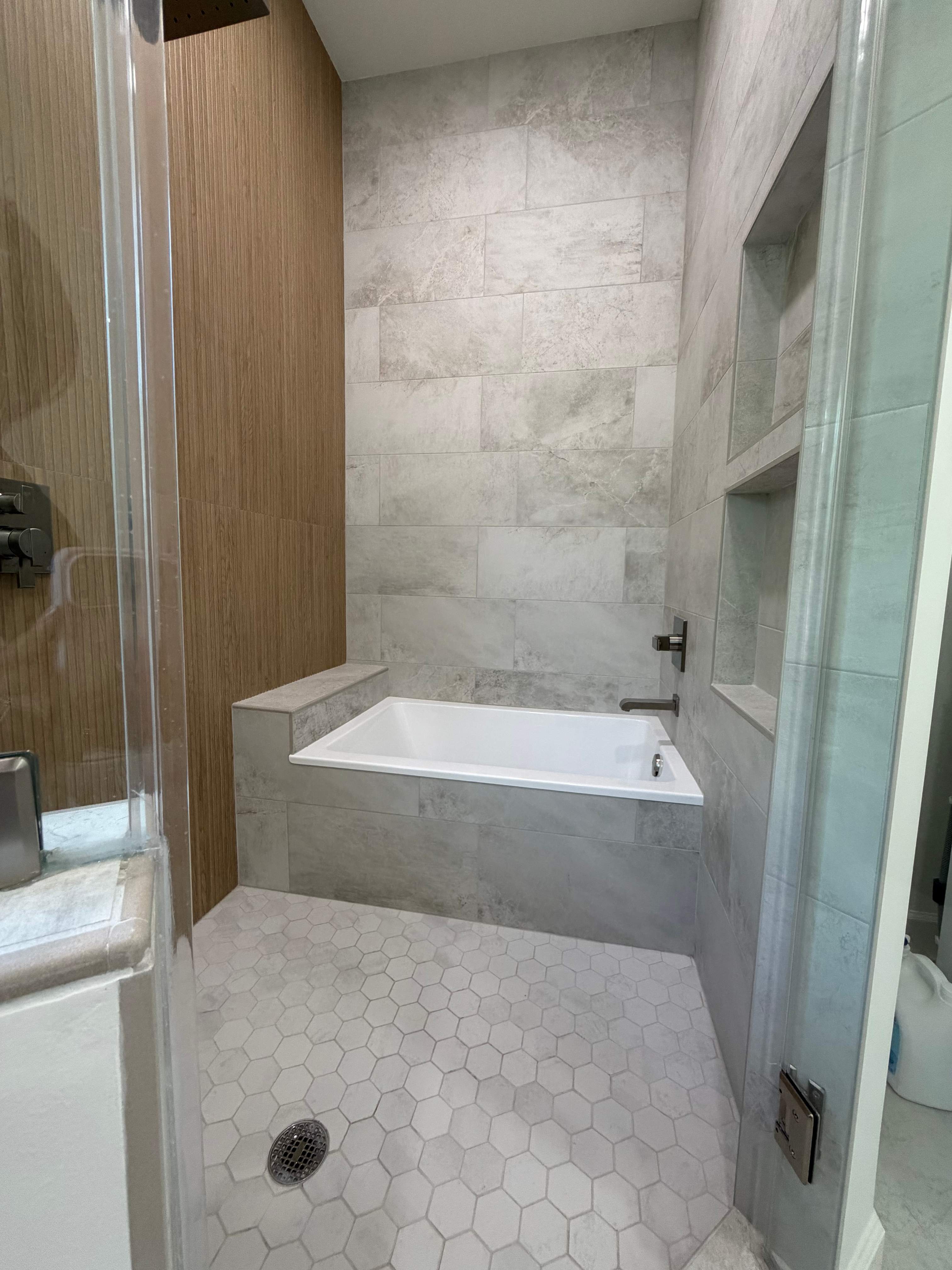 Shower Remodel Project in Houston by Blue Stone Construction of Texas LLC