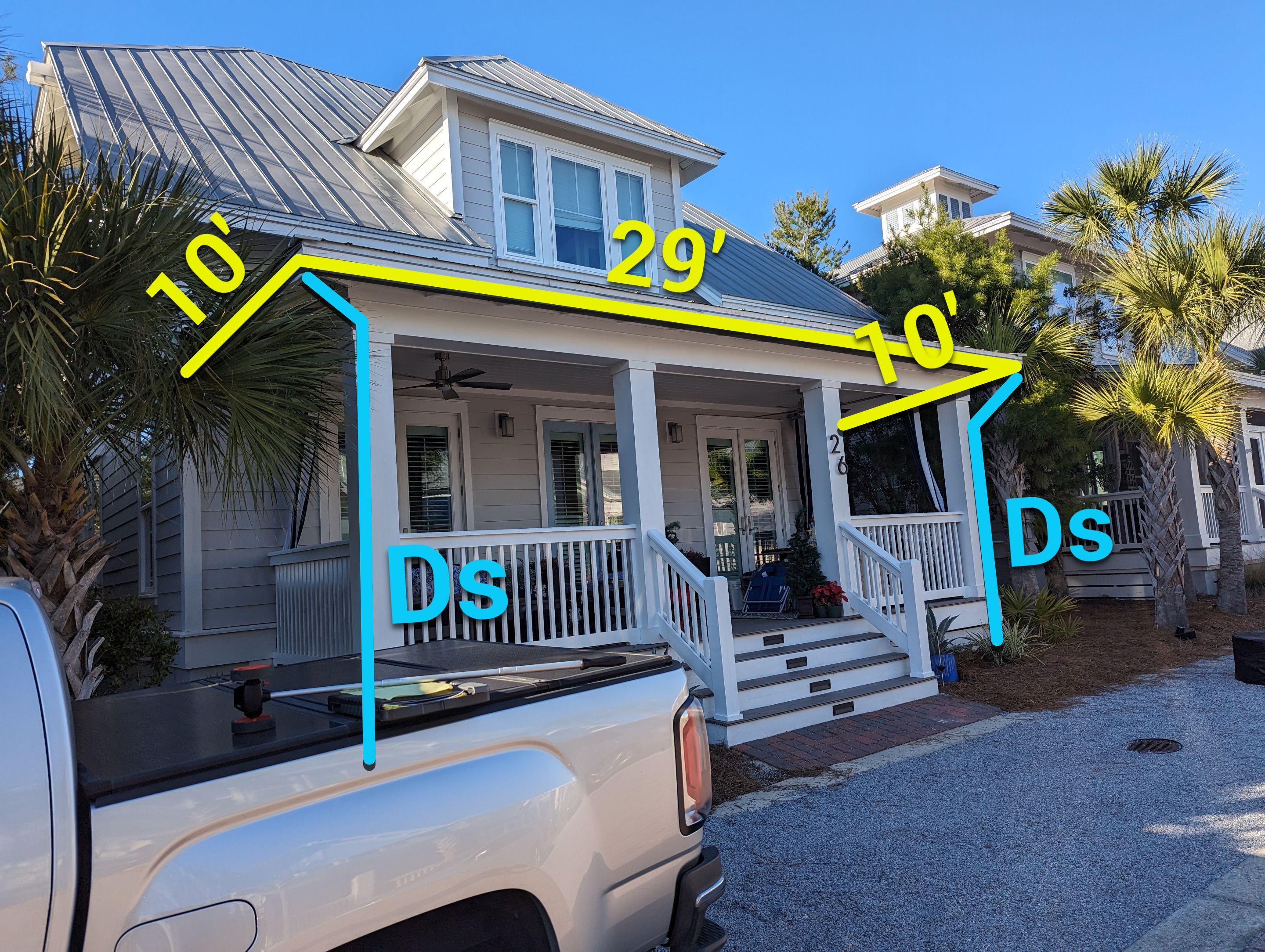 White Half-Round Gutters Installation in Rosemary Beach, FL  by Gutter Professors