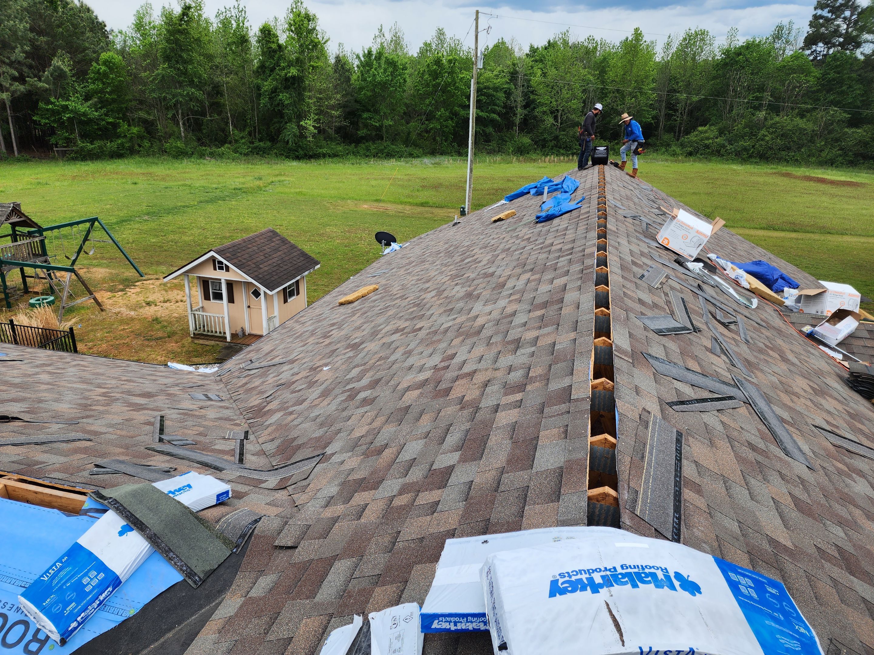 Residential Shingle Reroof using Malarkey Vista by Hostetler Roofing