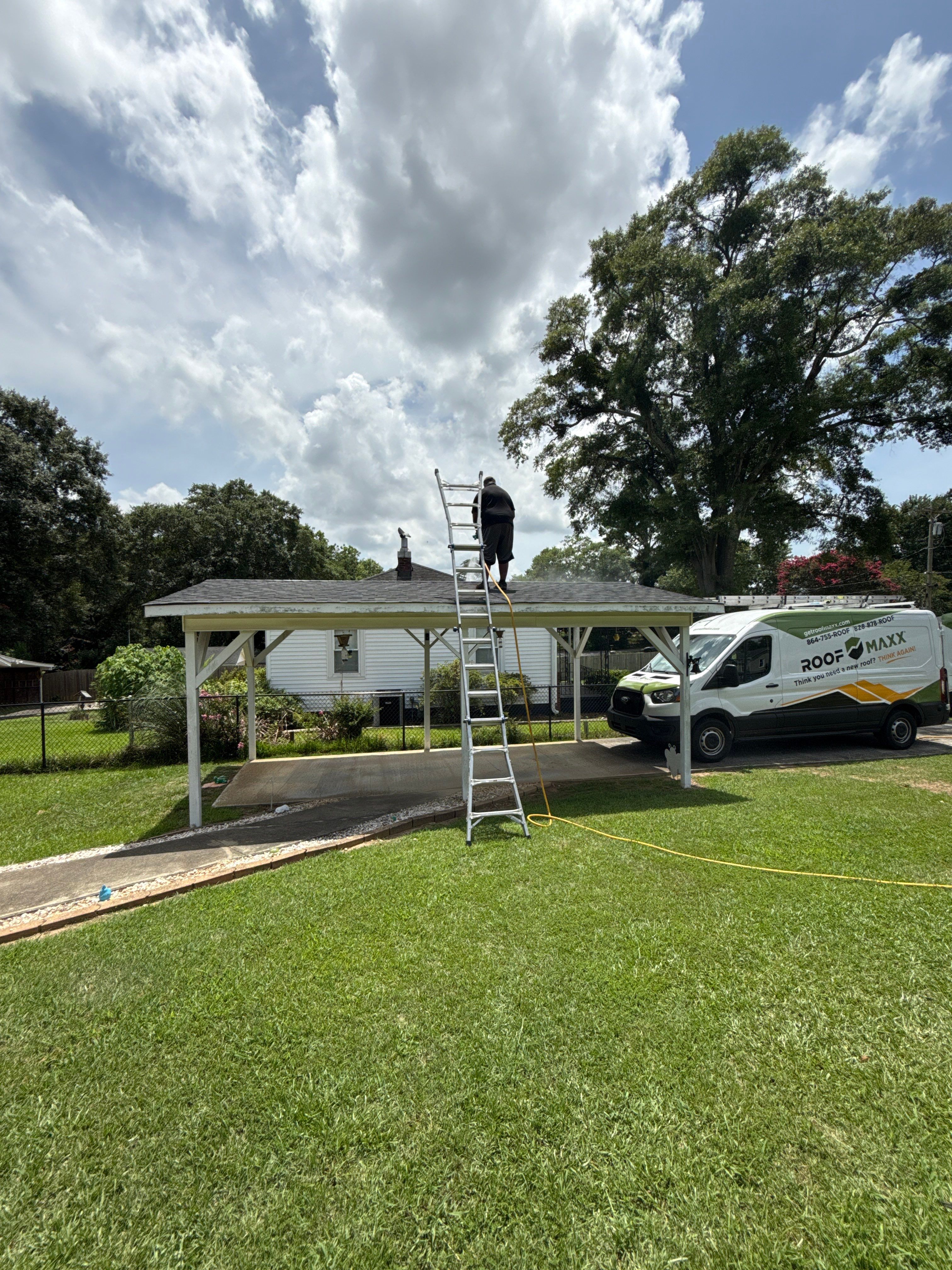 Asphalt Shingle Roof Rejuvination and Maintenance in Greenville by Bright Home Connections