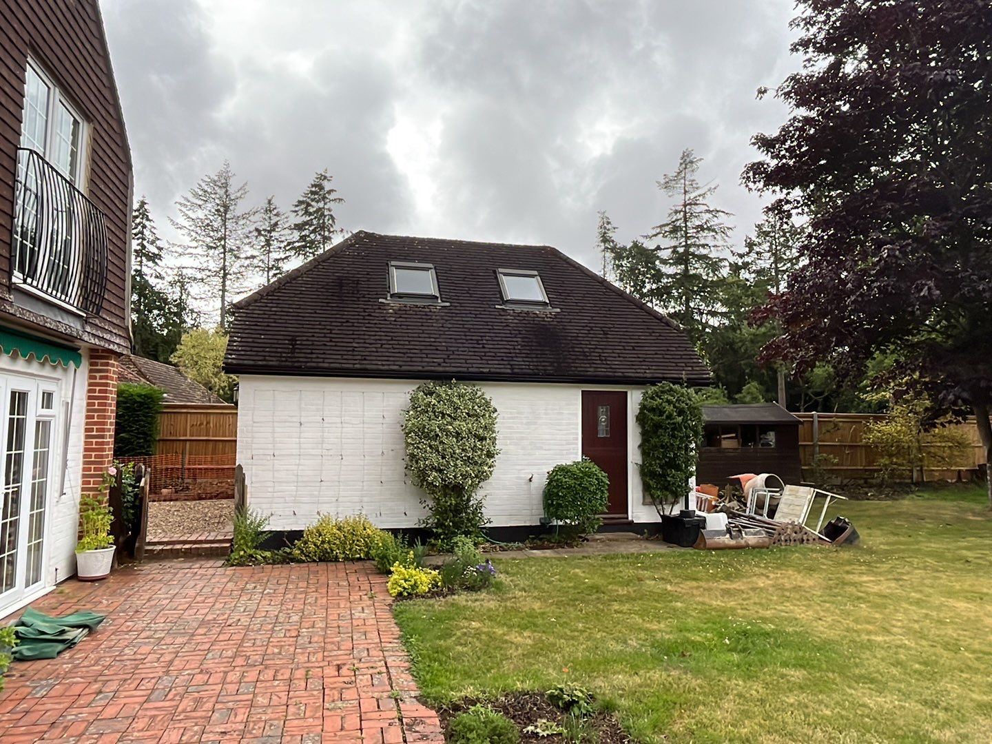 Garage Roof Clean using Honda 15lpm Low Pressure Washing Machine by Ges Exterior Cleaning ltd